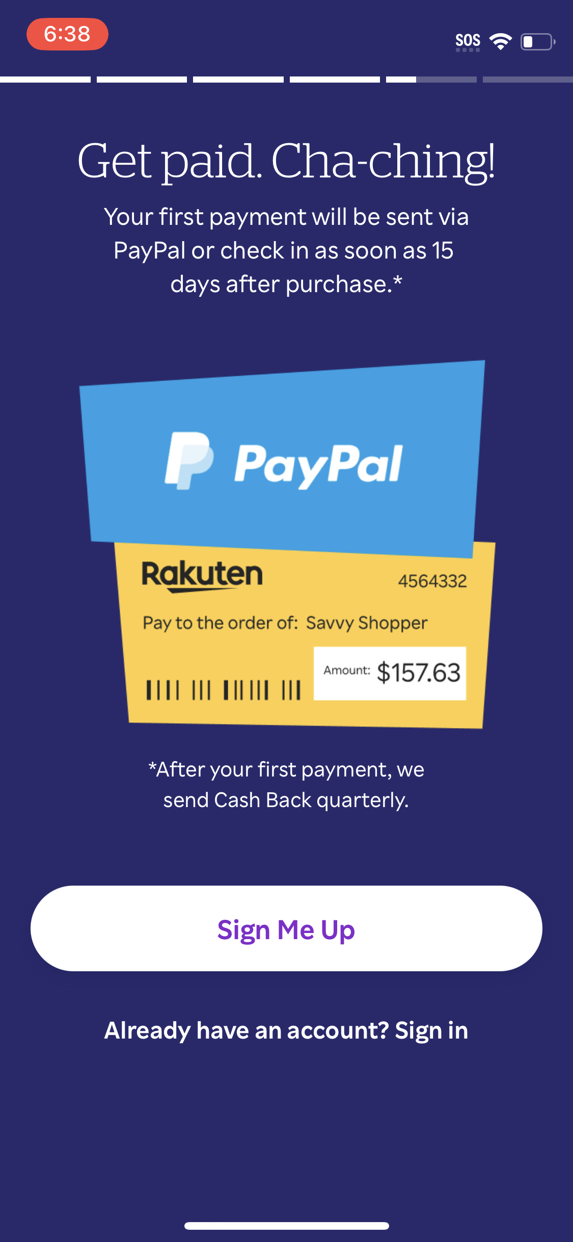 rakuten checkout screenshot