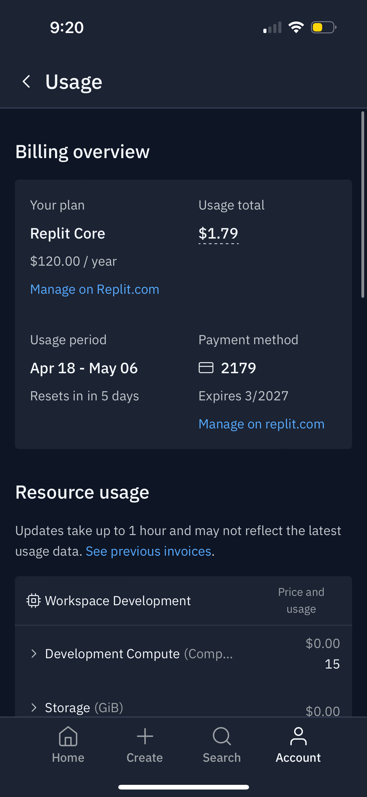 replit checkout screenshot