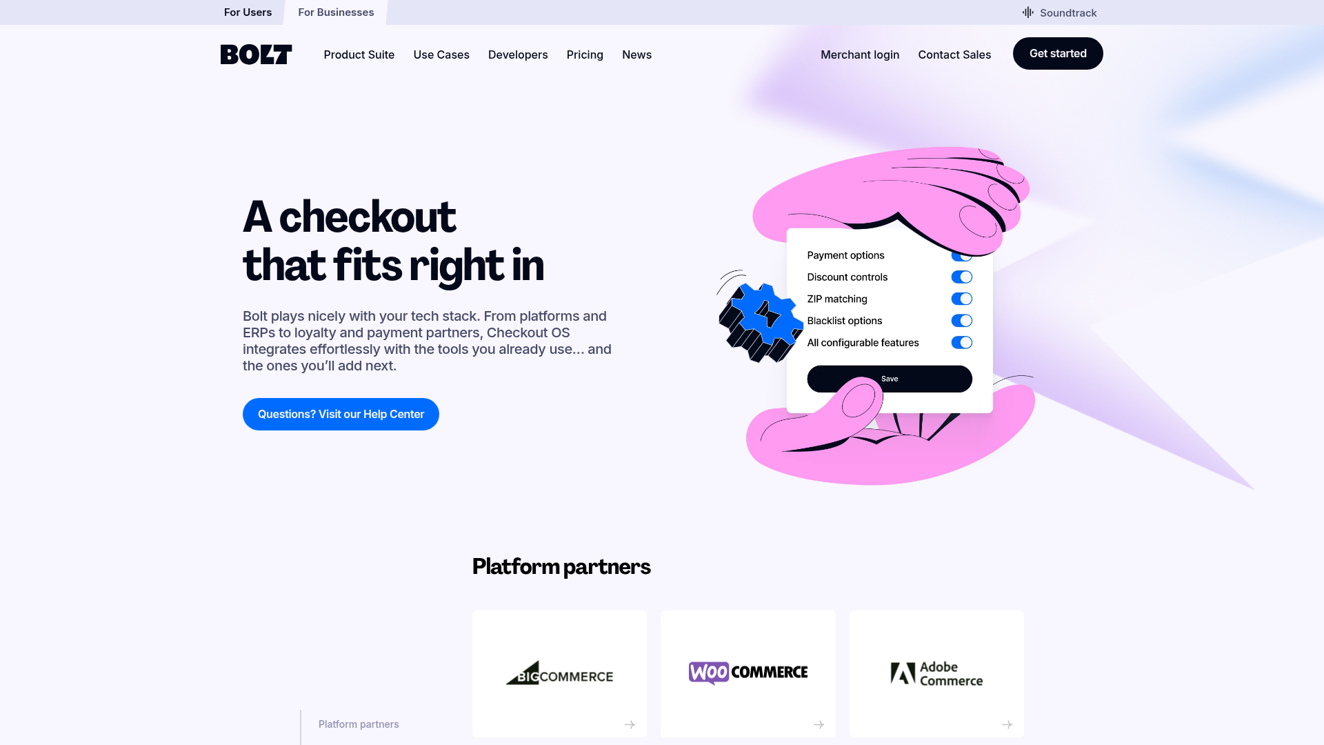 bolt checkout screenshot
