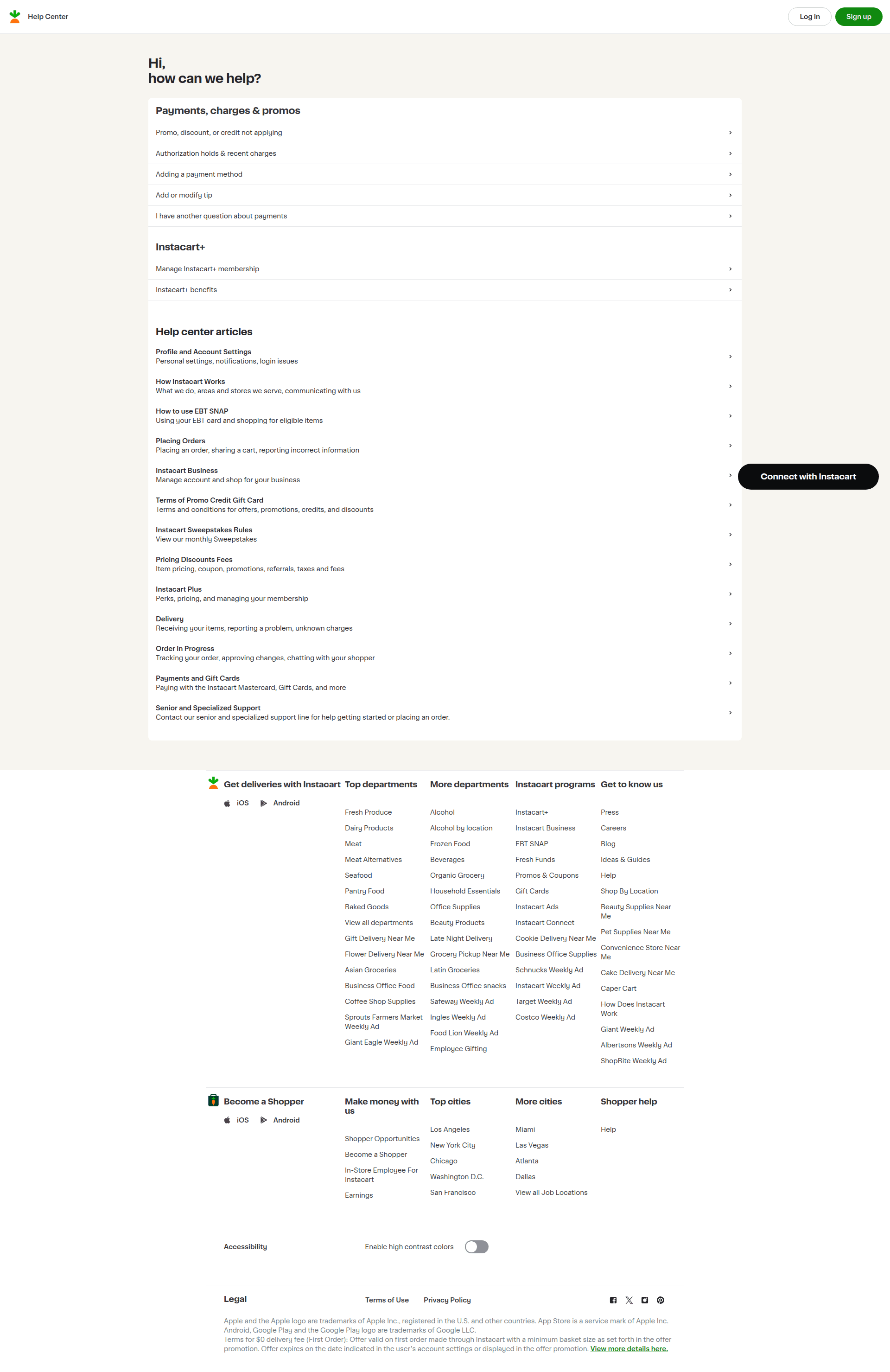 instacart checkout screenshot