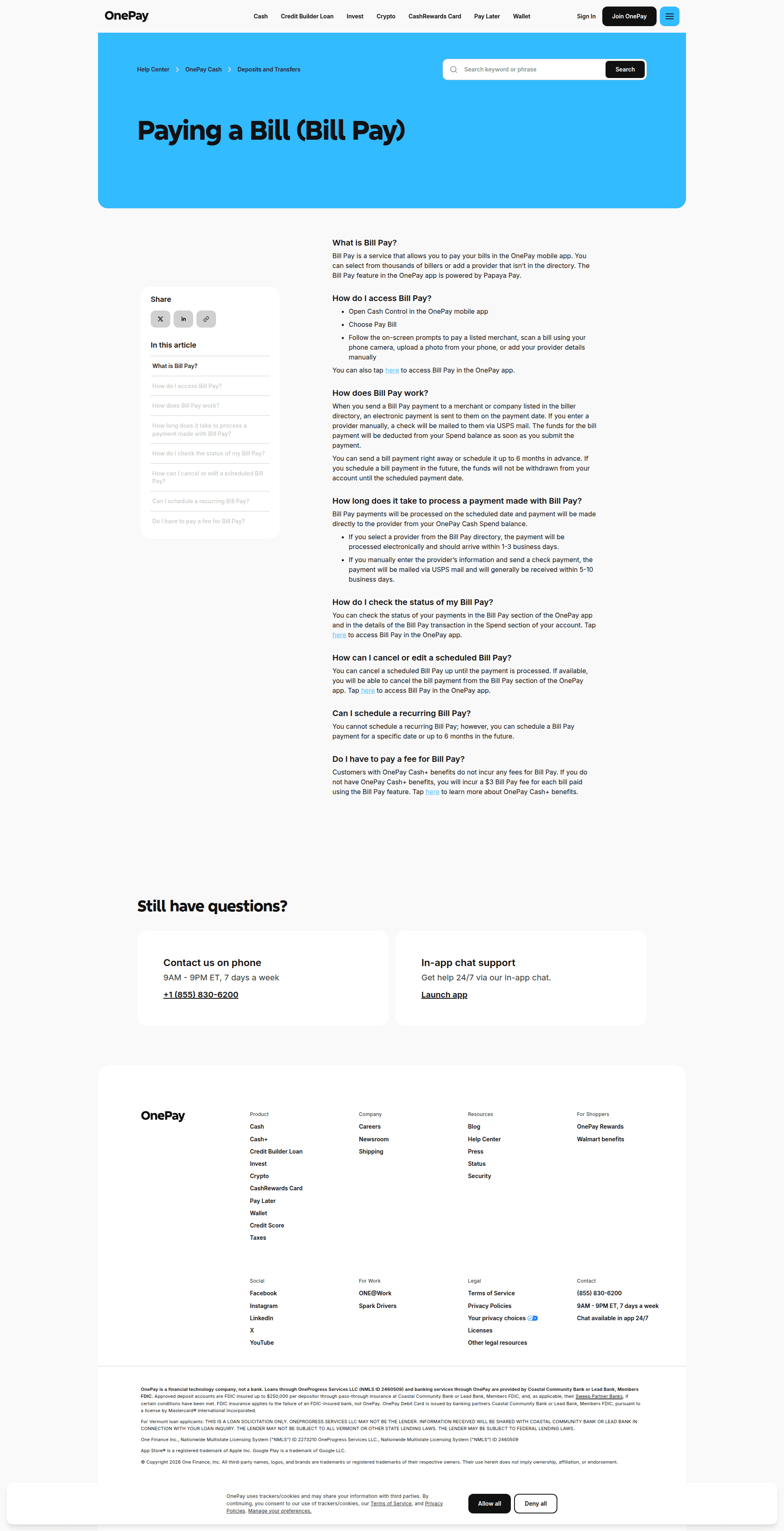 onepay checkout screenshot