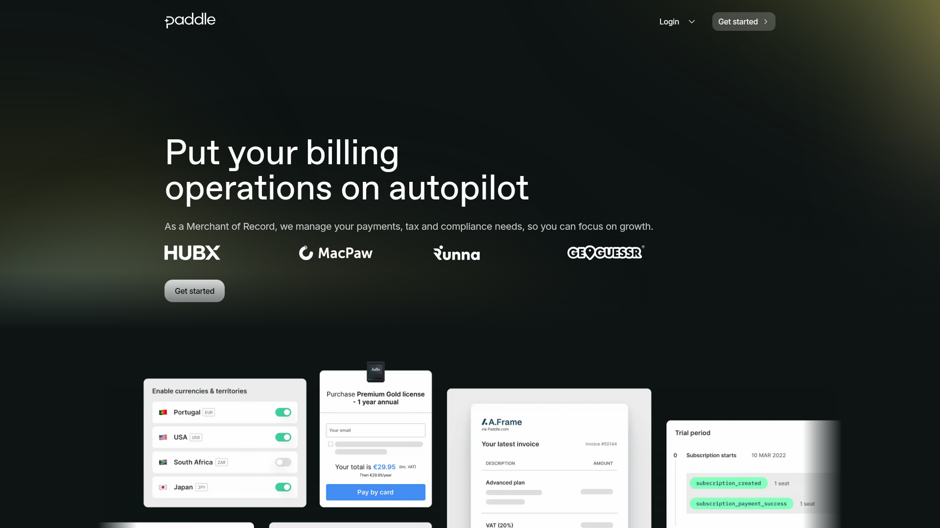 paddle checkout screenshot