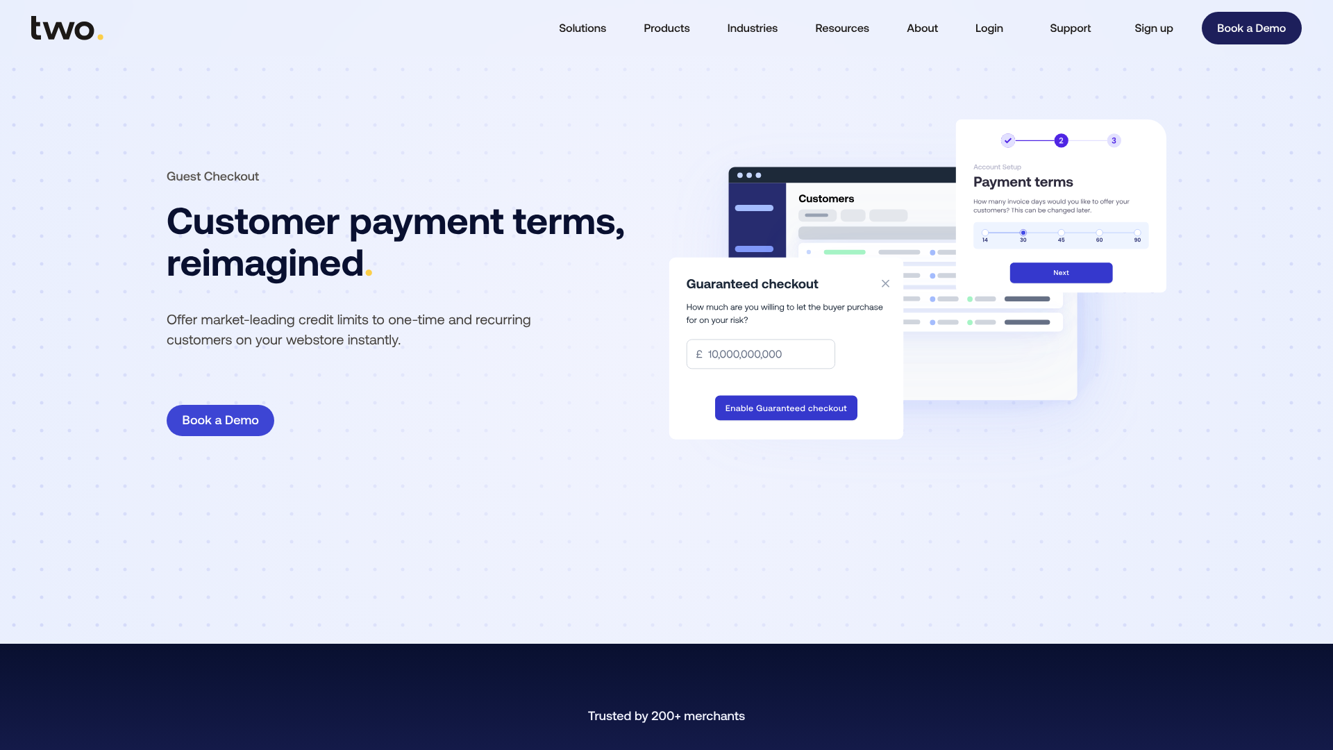 two checkout screenshot