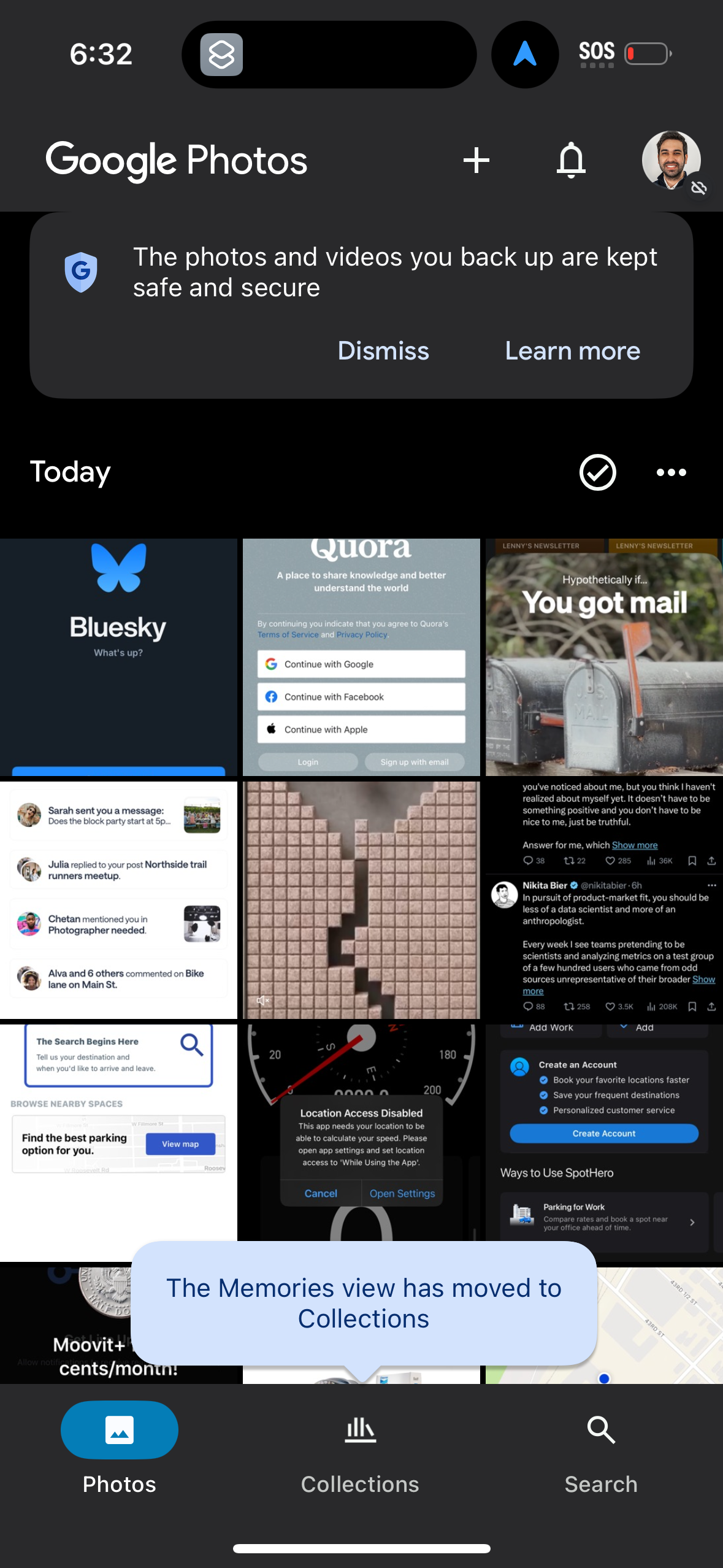 google-photos dashboard screenshot