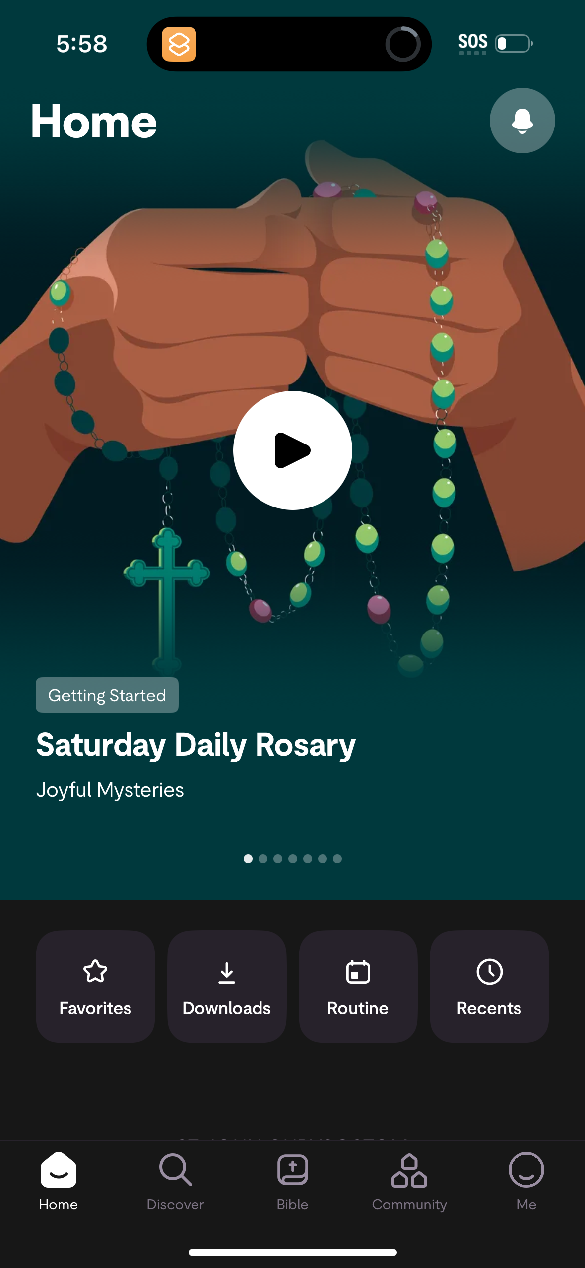 hallow dashboard screenshot