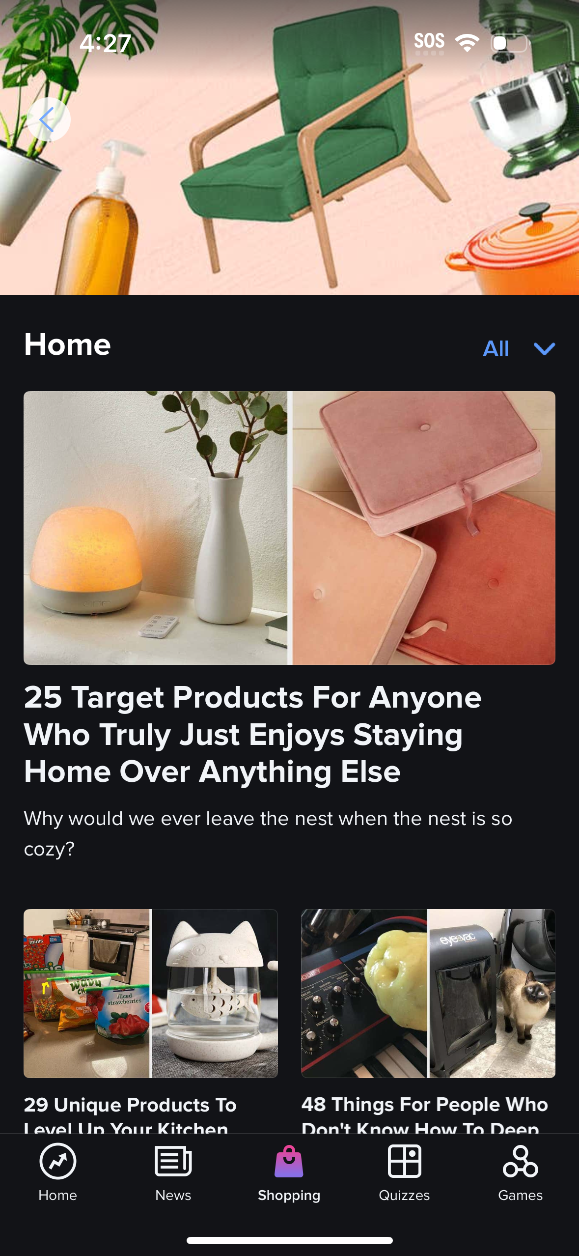 buzzfeed dashboard screenshot