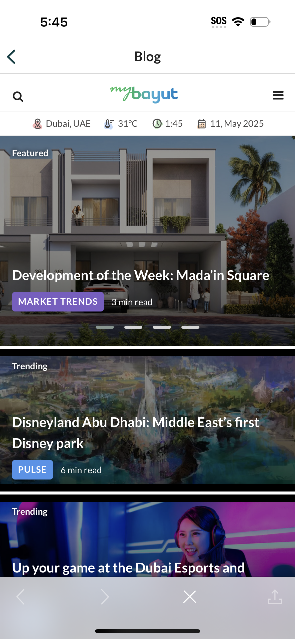 bayut dashboard screenshot