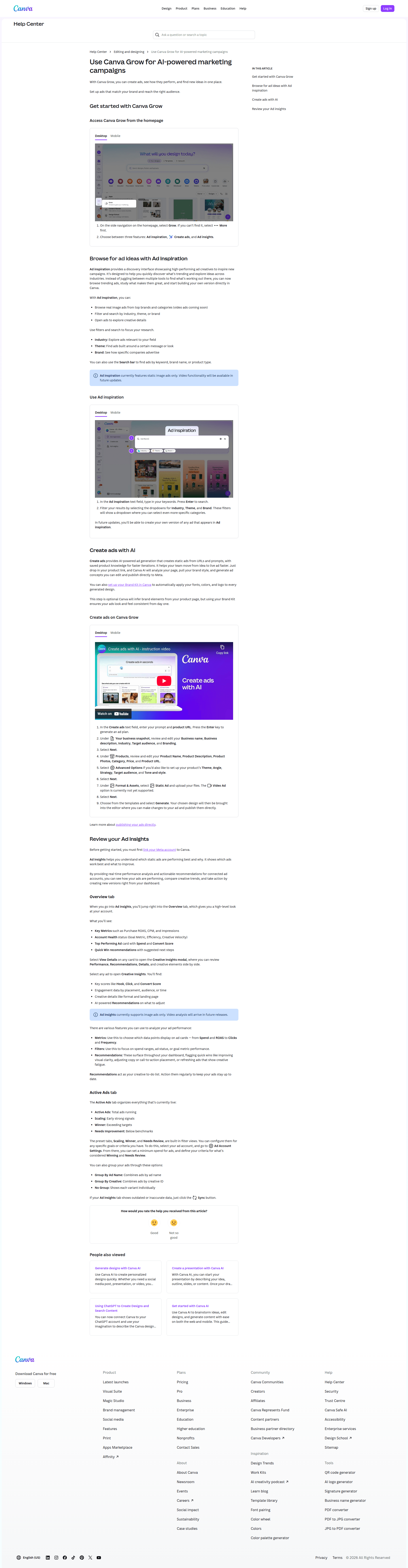 canva dashboard screenshot
