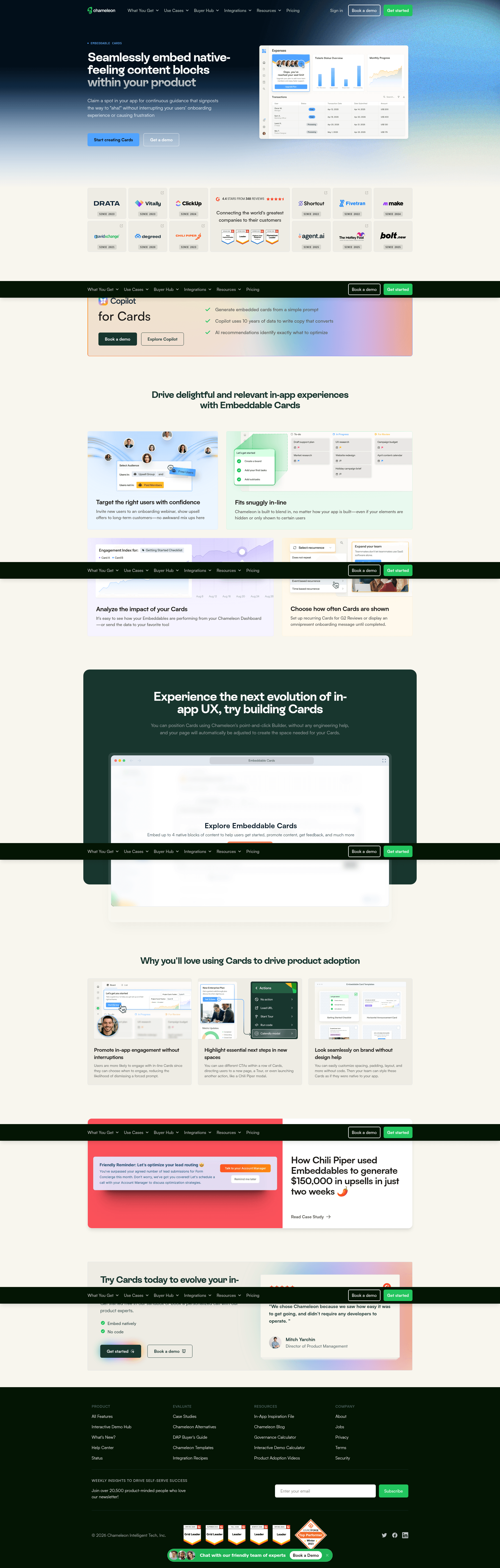 chameleon dashboard screenshot