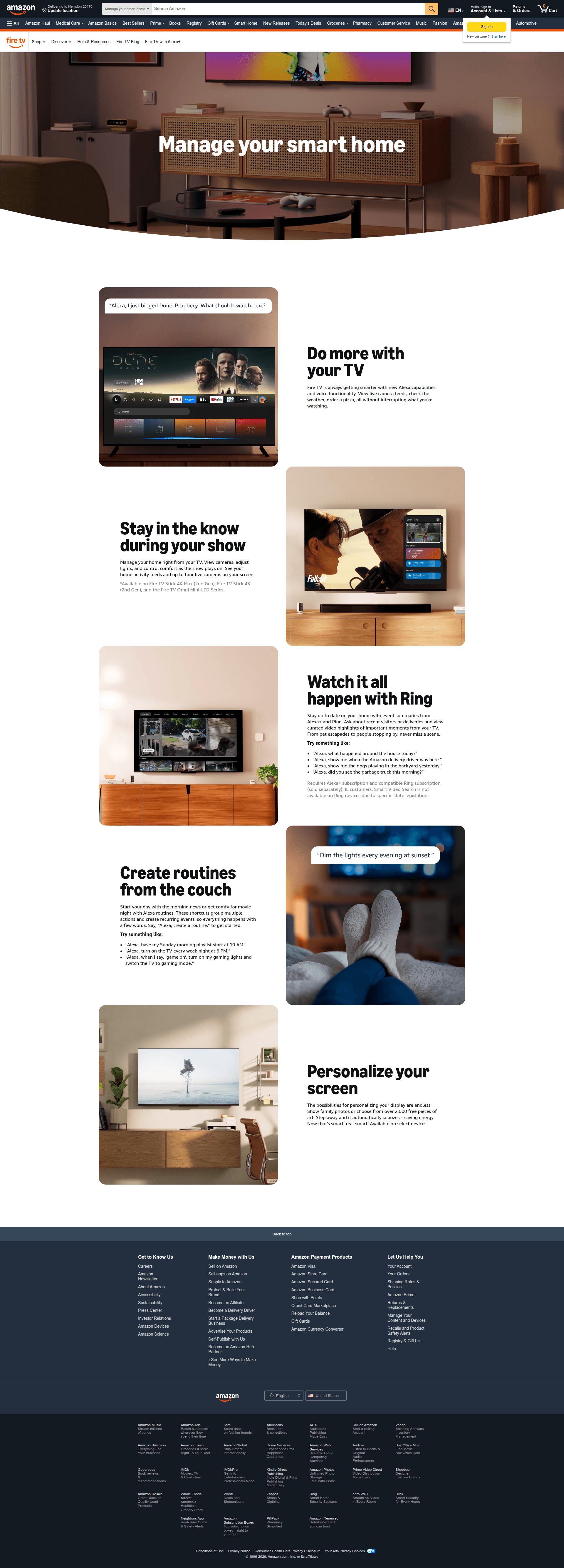 fire-tv dashboard screenshot
