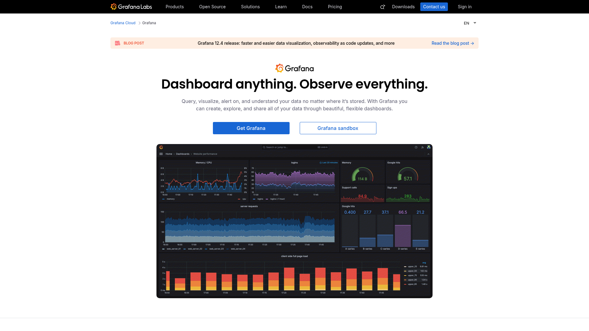 grafana-labs dashboard screenshot