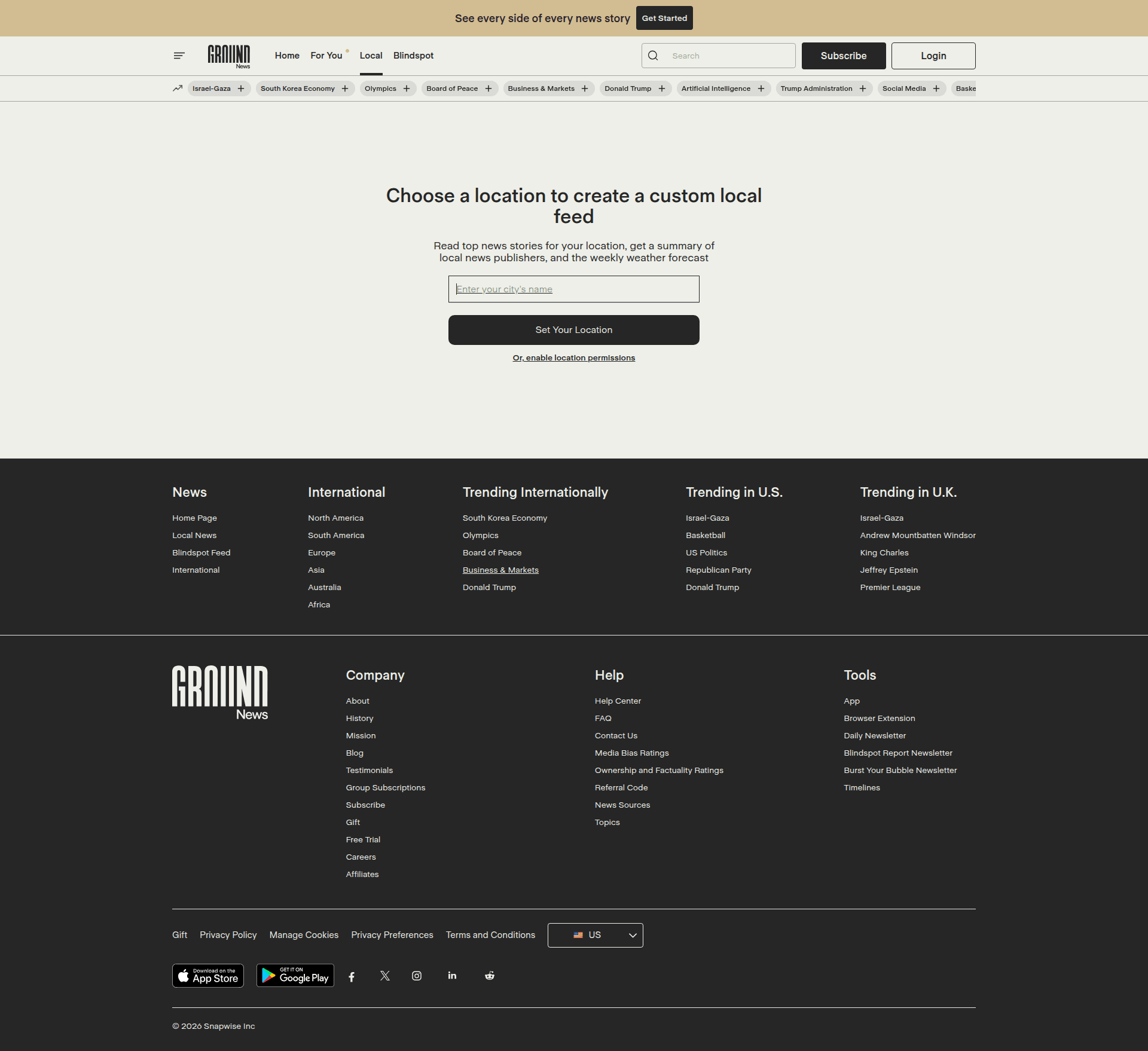 groundnews dashboard screenshot