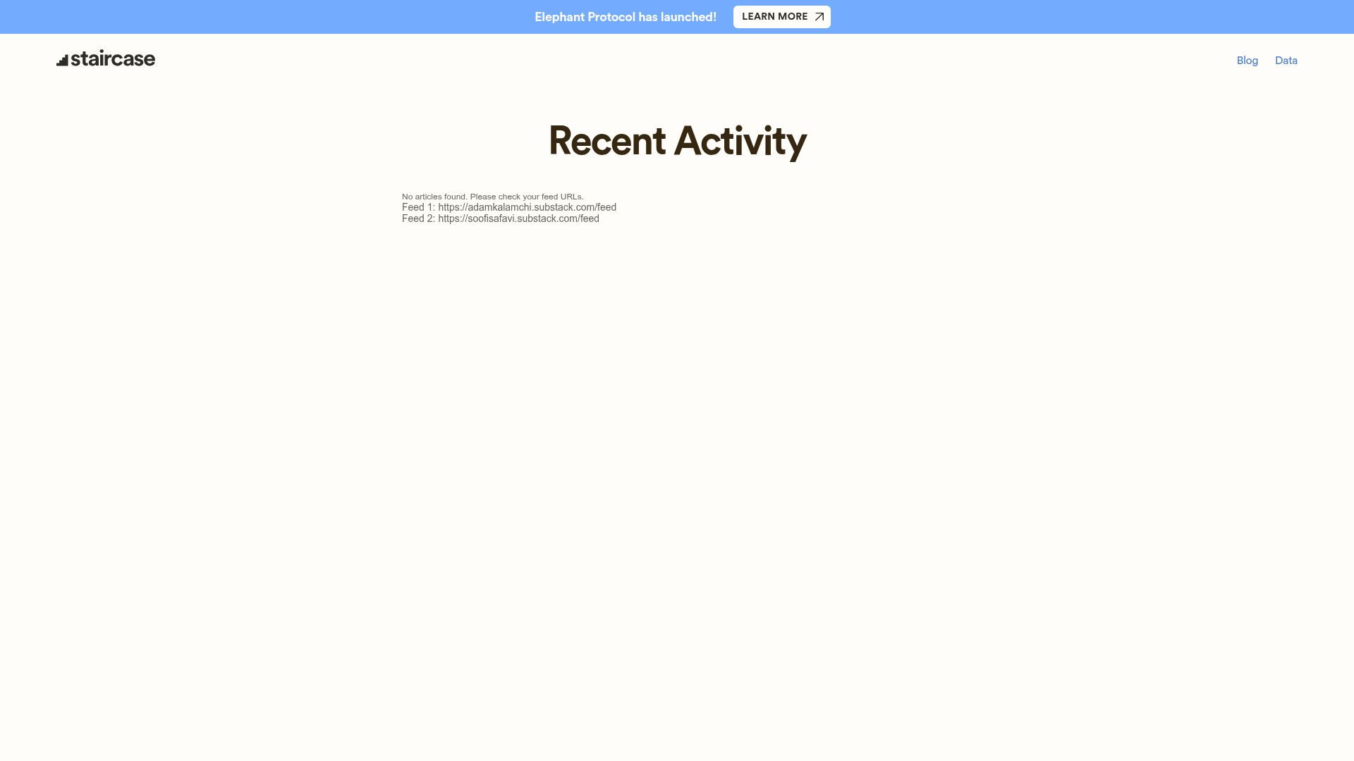 staircase dashboard screenshot