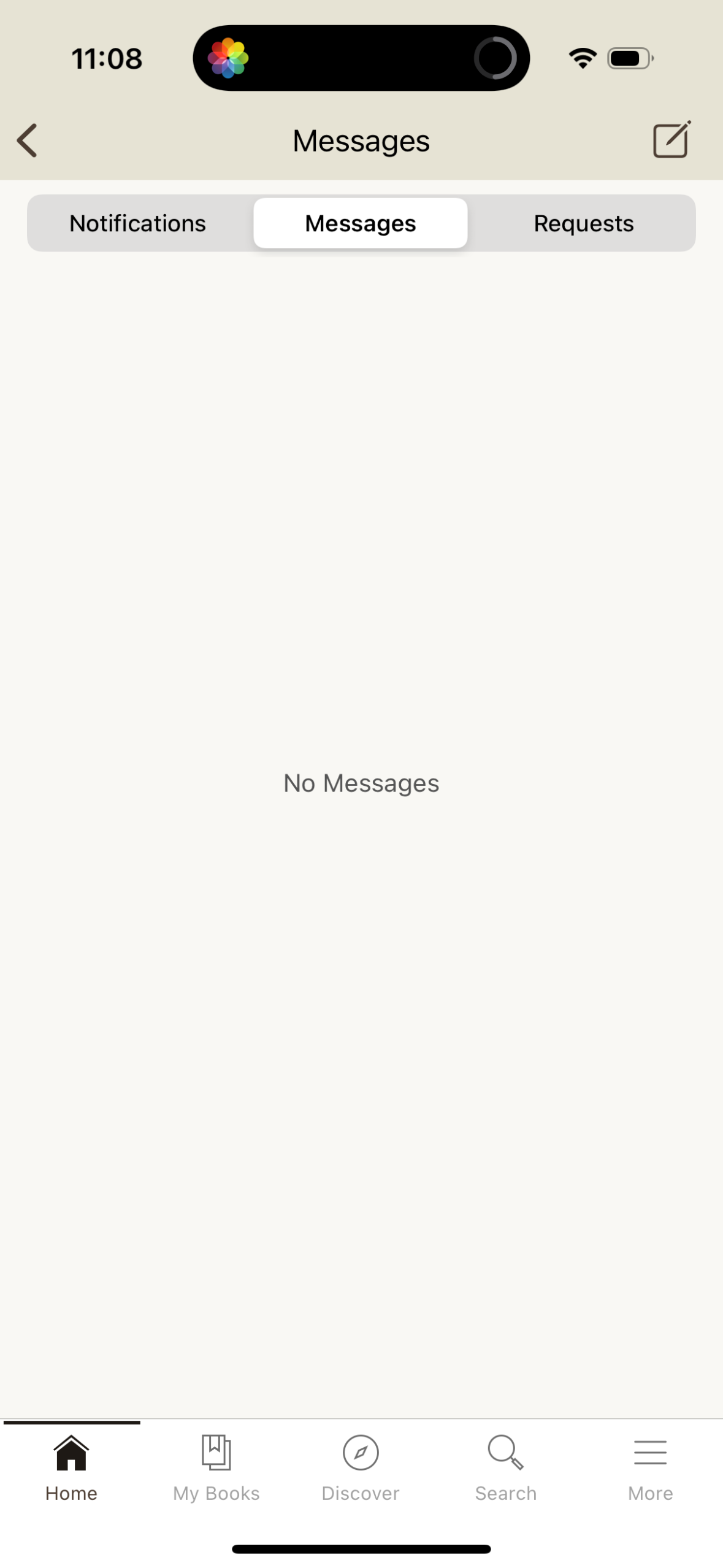 goodreads empty-state screenshot