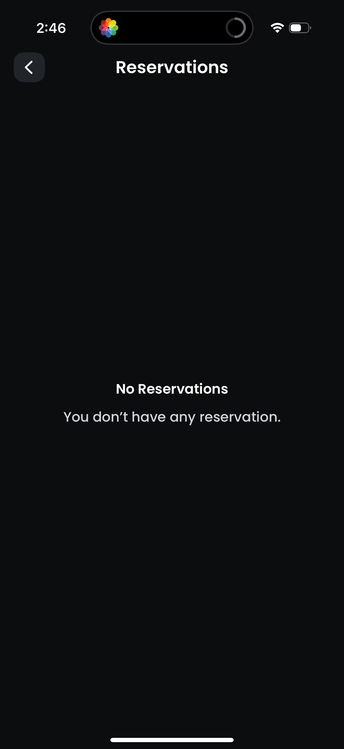 moviepass empty-state screenshot