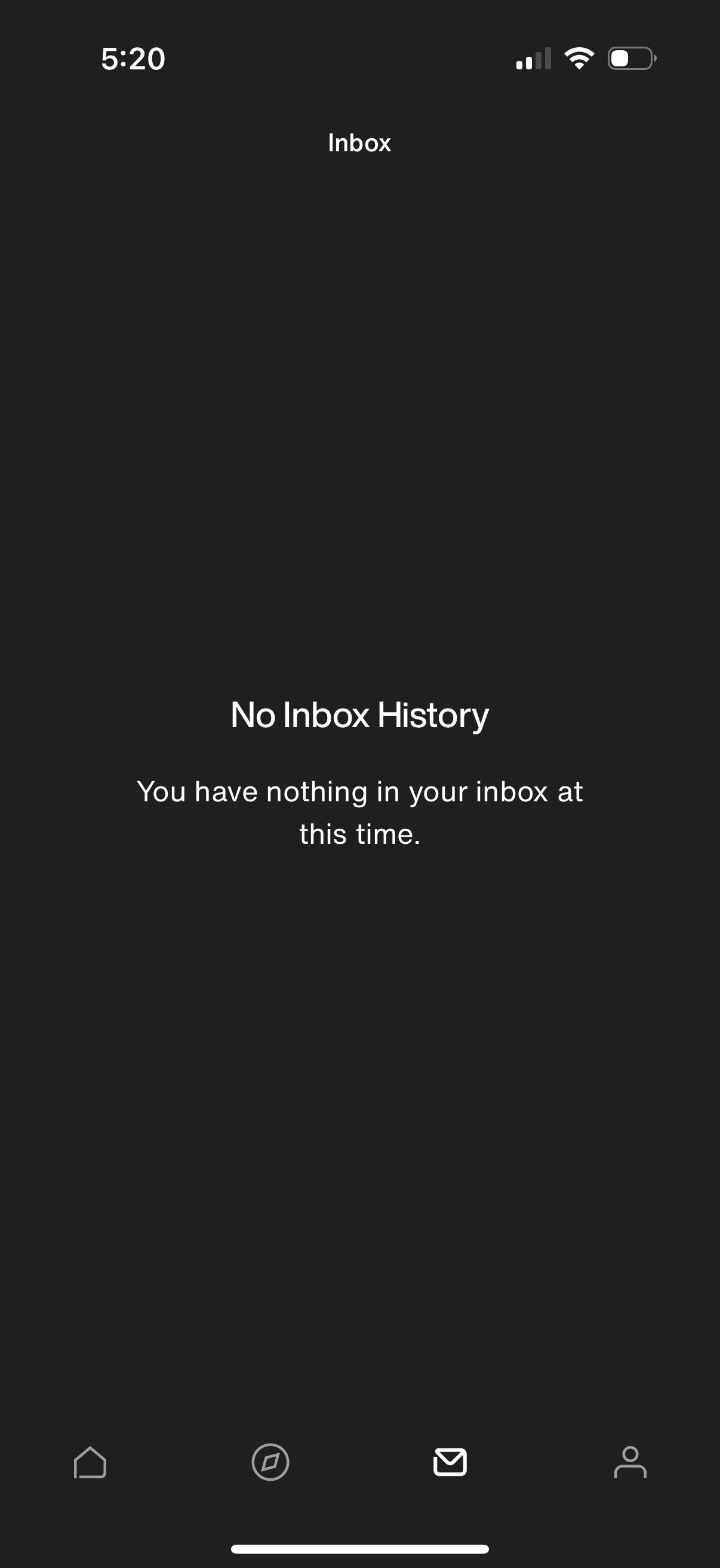 snkrs empty-state screenshot