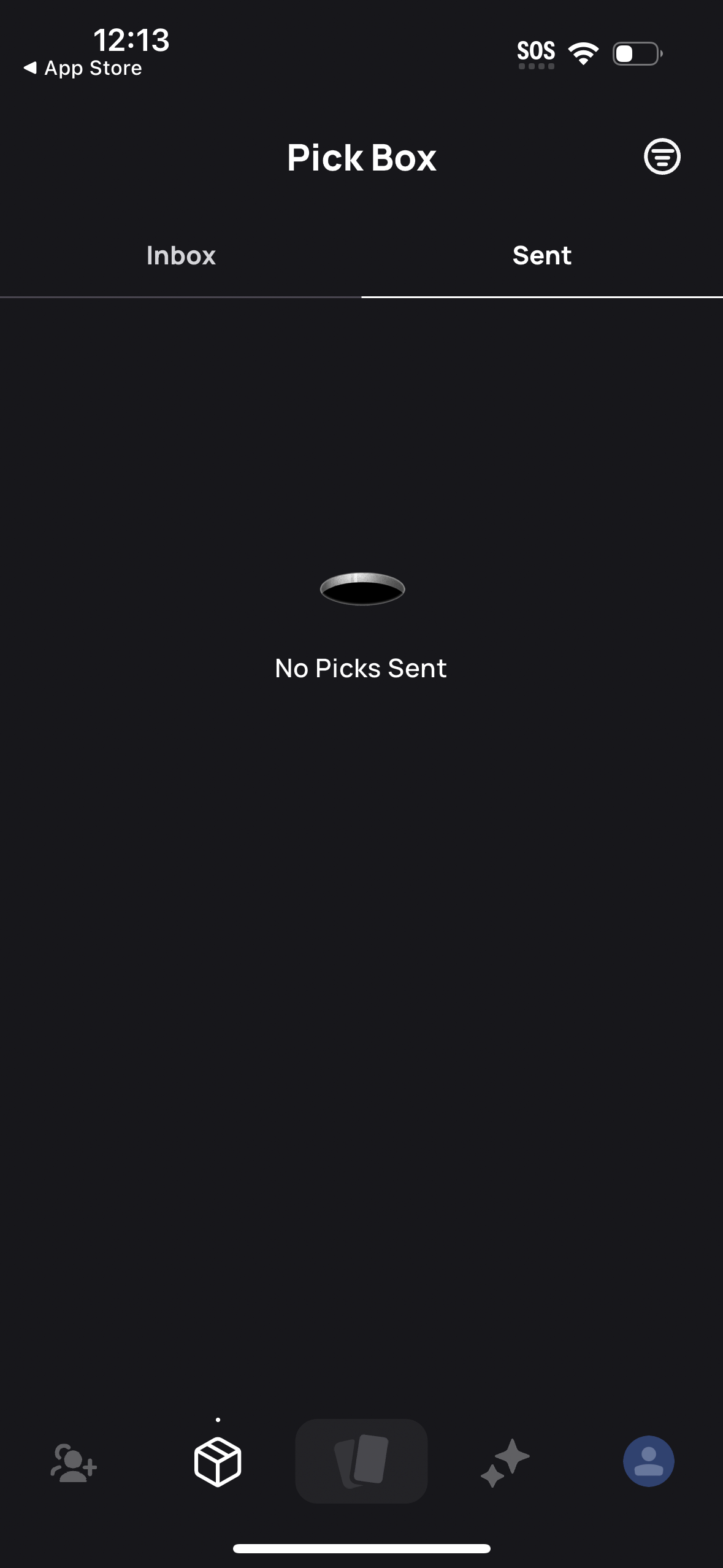 peek empty-state screenshot