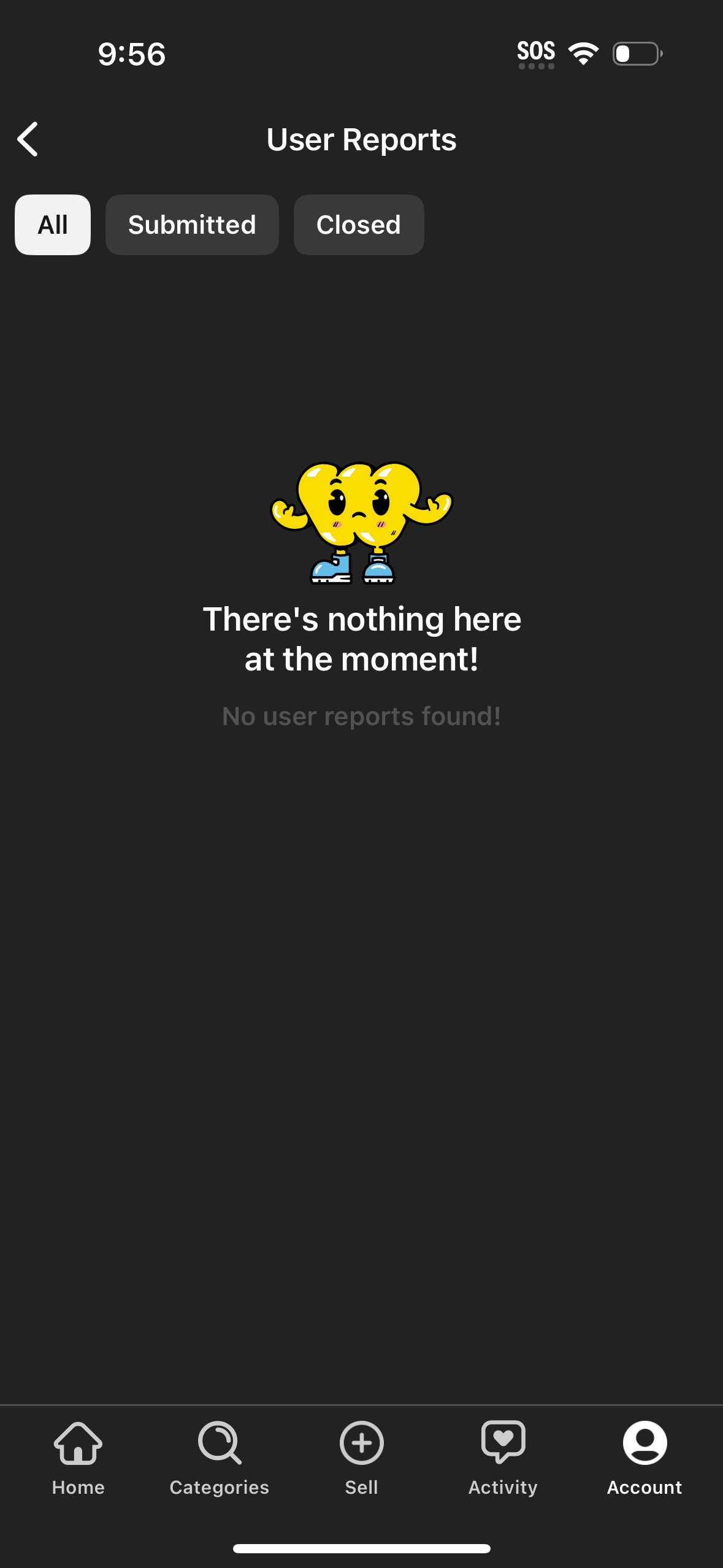 whatnot empty-state screenshot