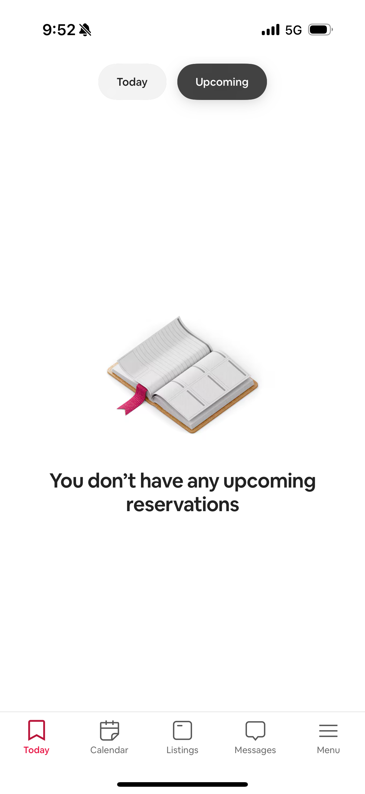 airbnb empty-state screenshot