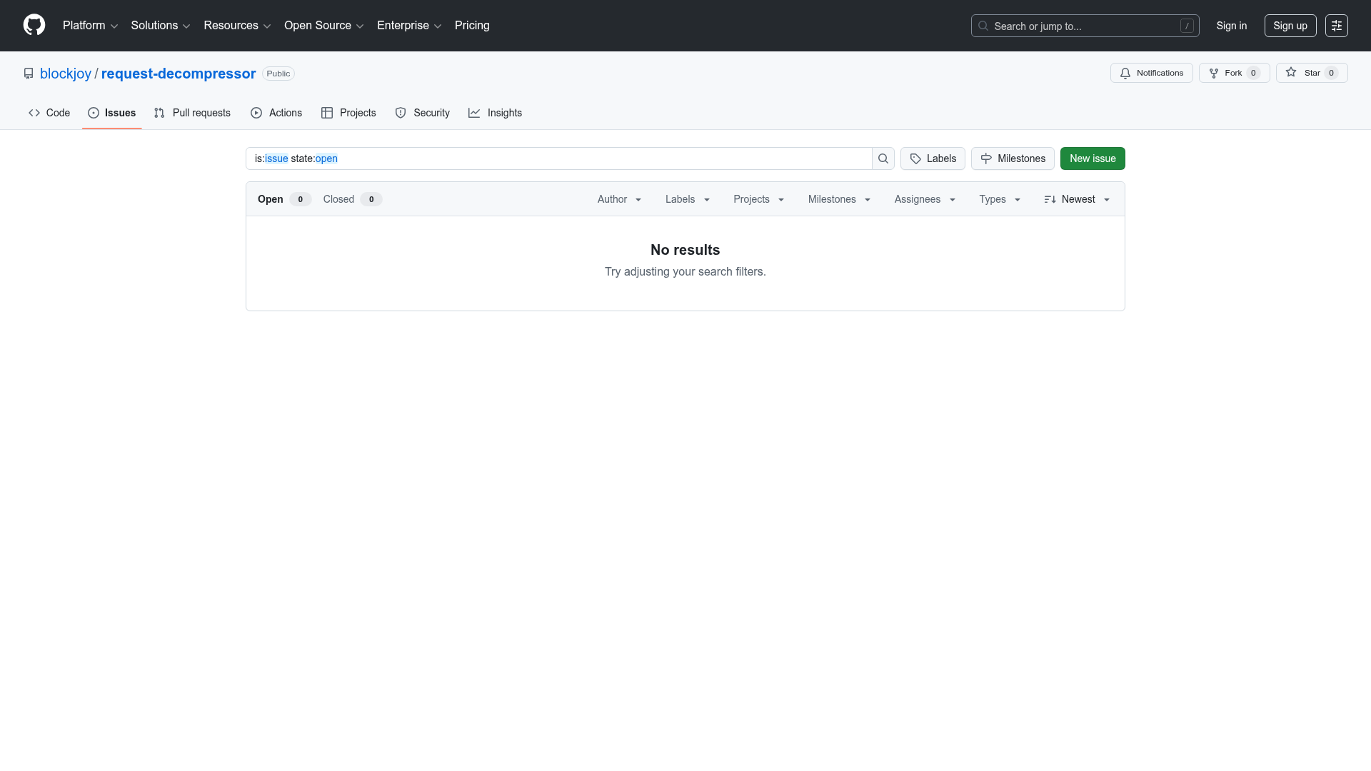 blockjoy empty-state screenshot