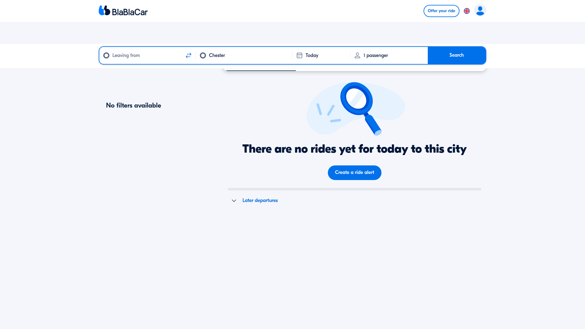 carpooling-com empty-state screenshot