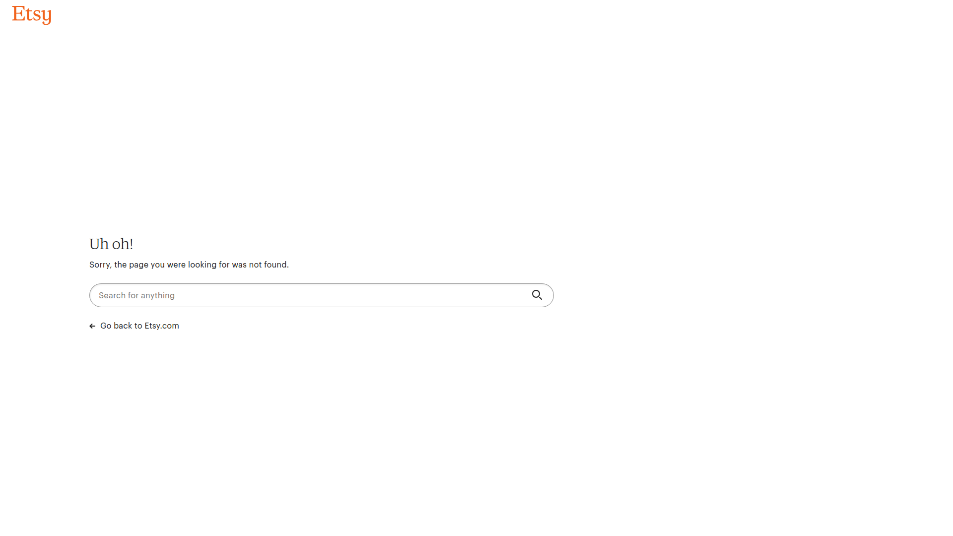 etsy empty-state screenshot