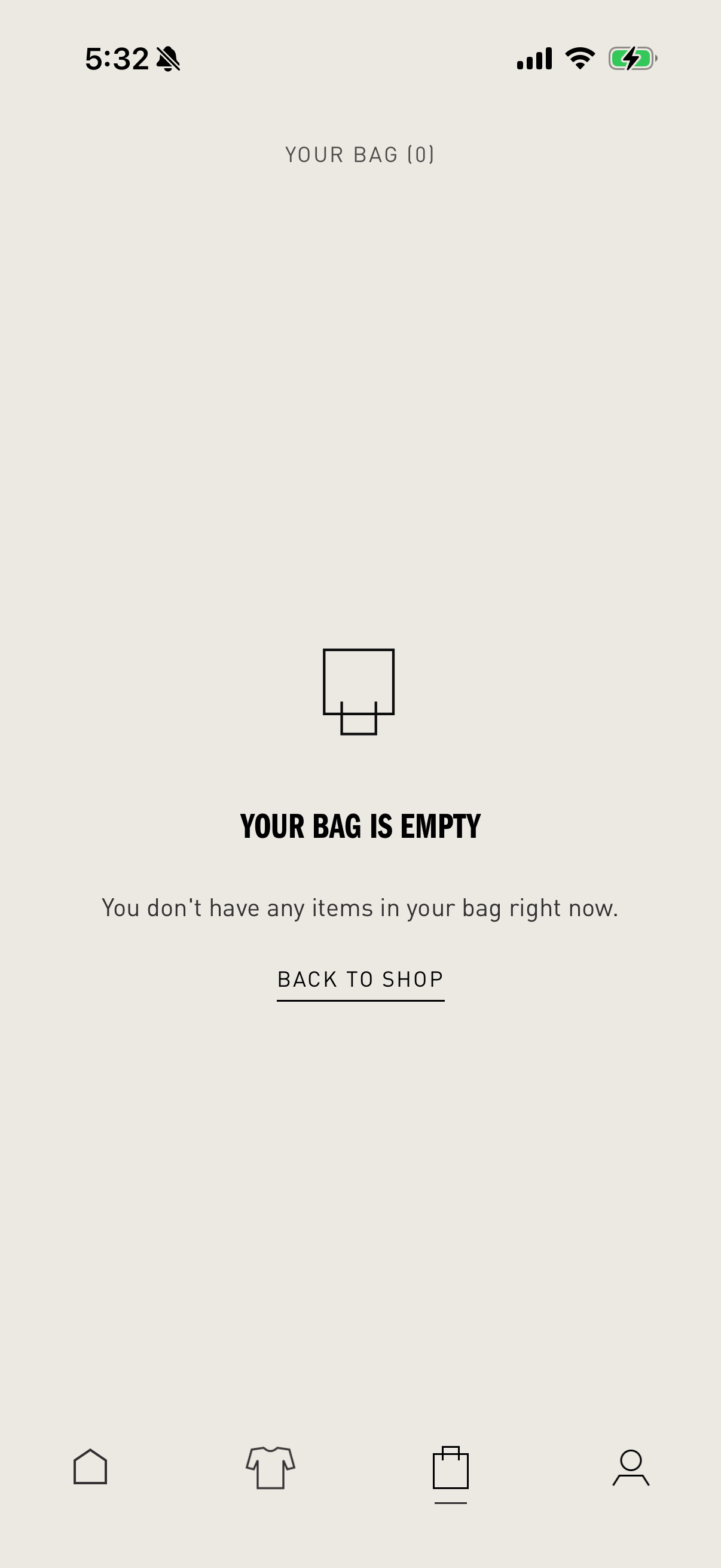 confirmed empty-state screenshot