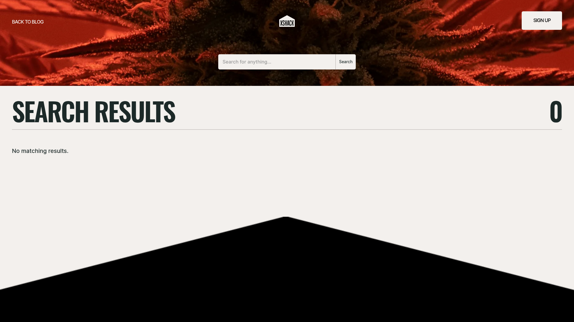 x-shack empty-state screenshot