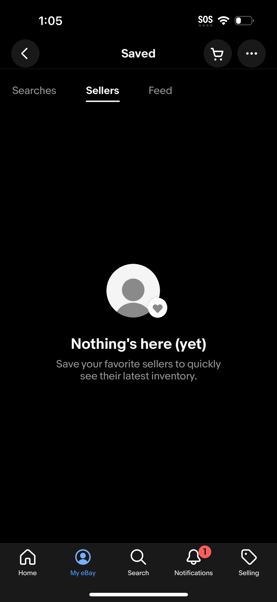 ebay error screenshot
