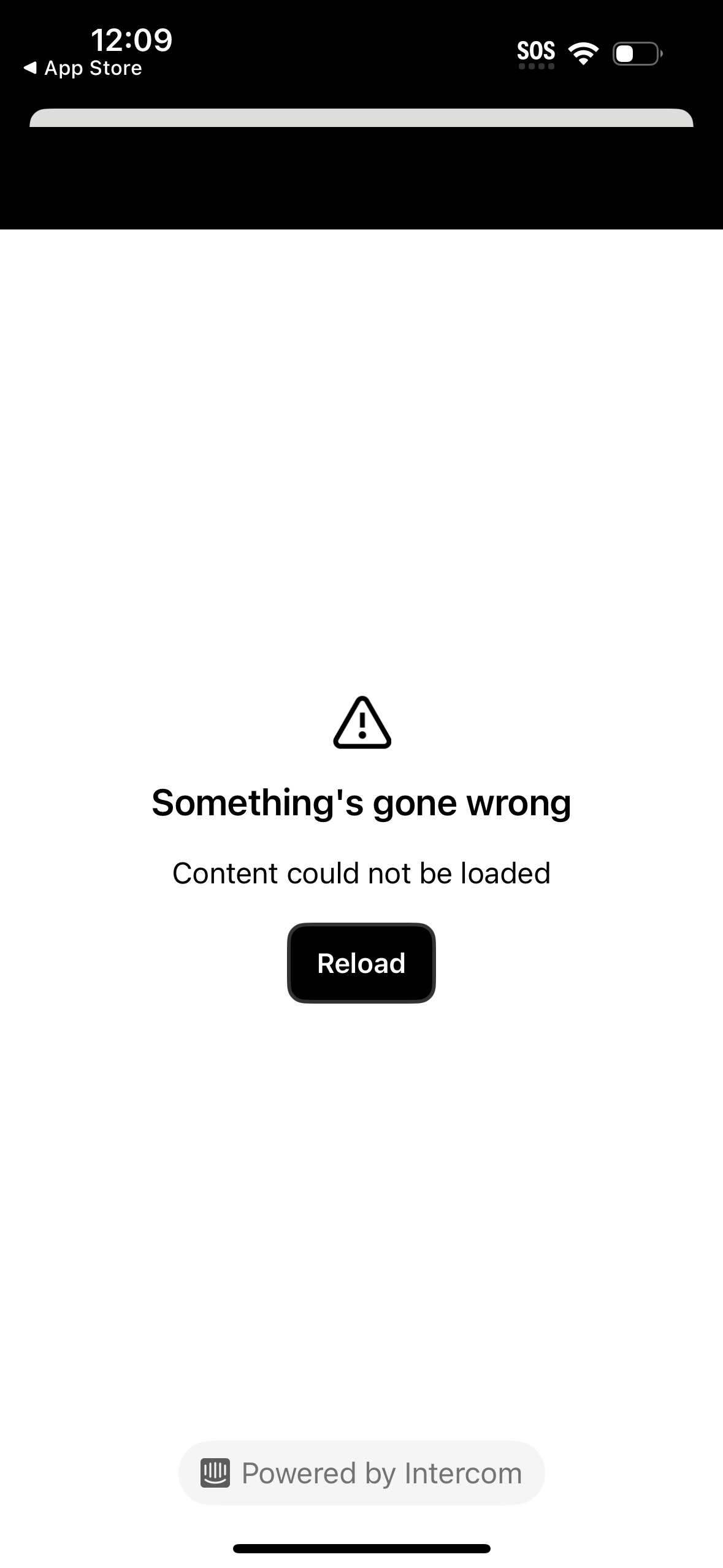 linktree error screenshot