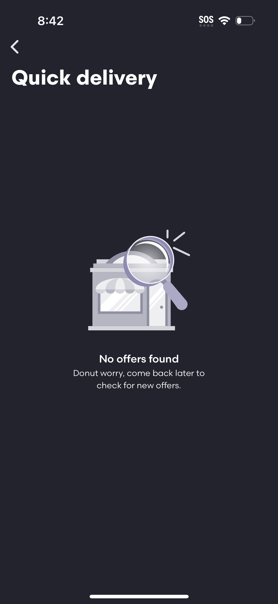 grubhub error screenshot