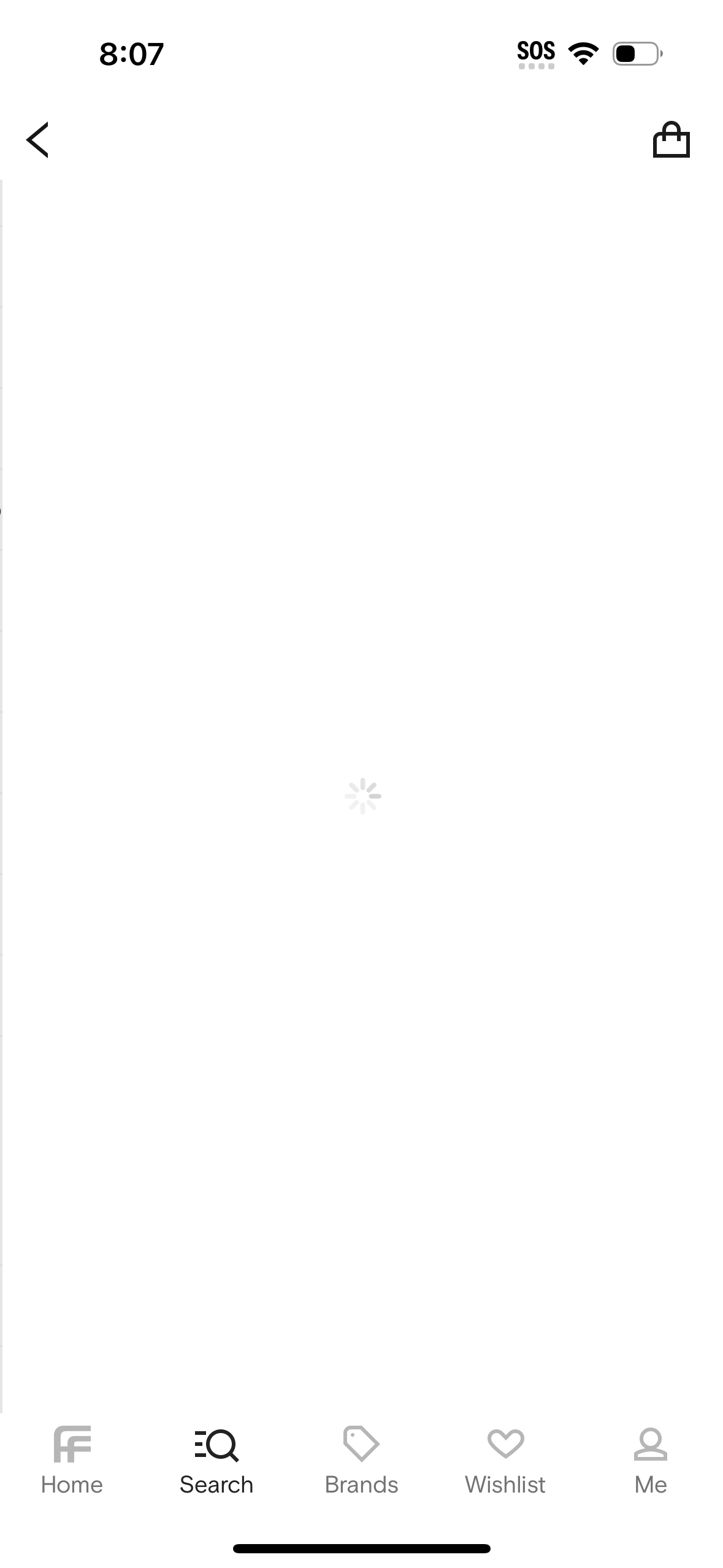 farfetch error screenshot