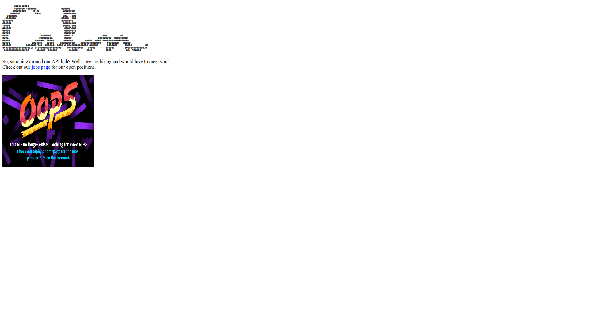 calm error screenshot