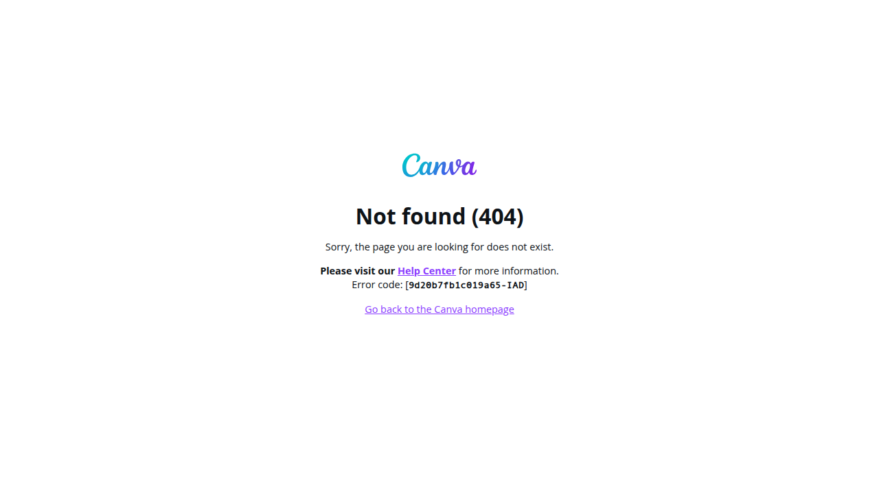 canva error screenshot