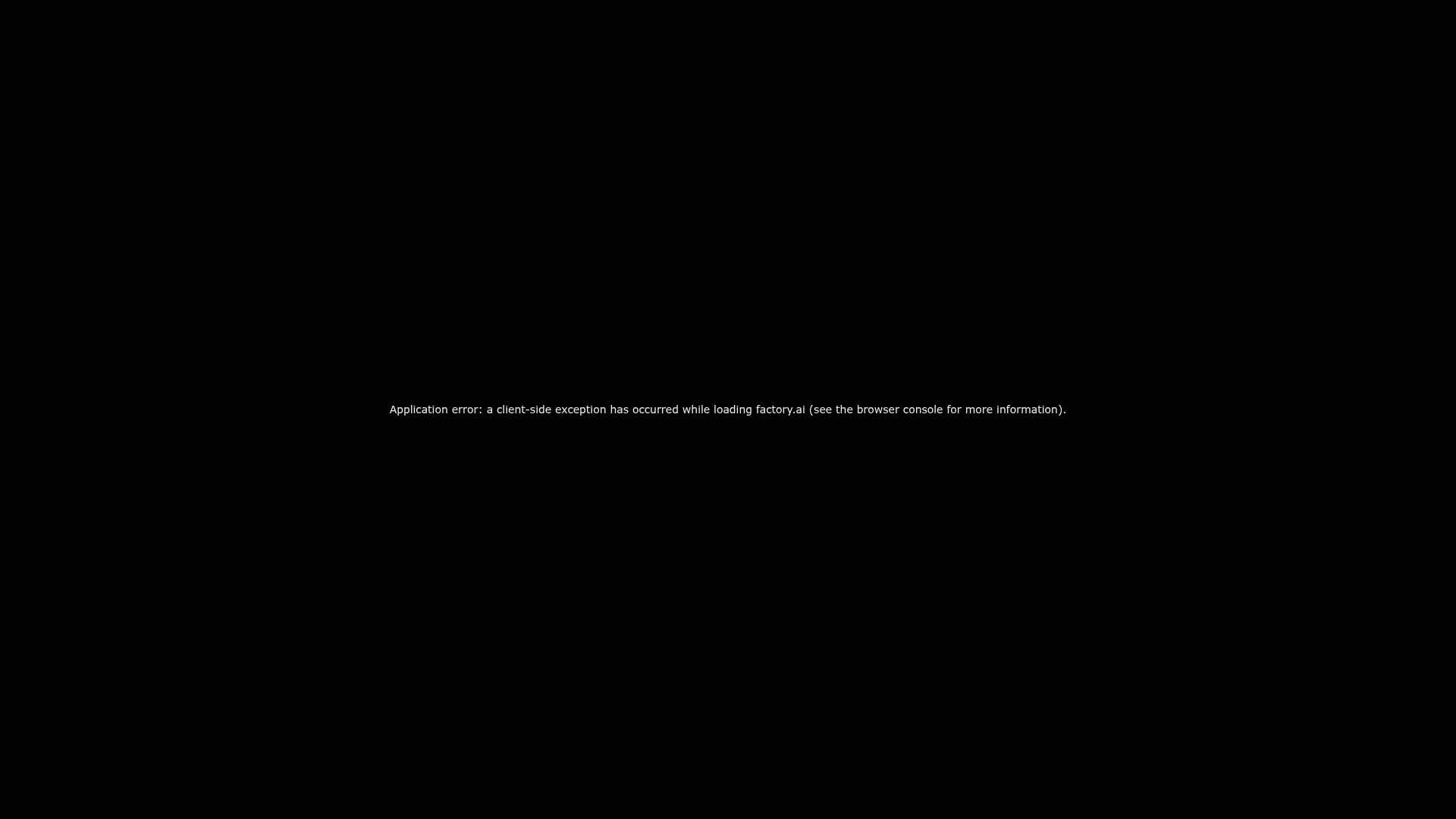 factory error screenshot