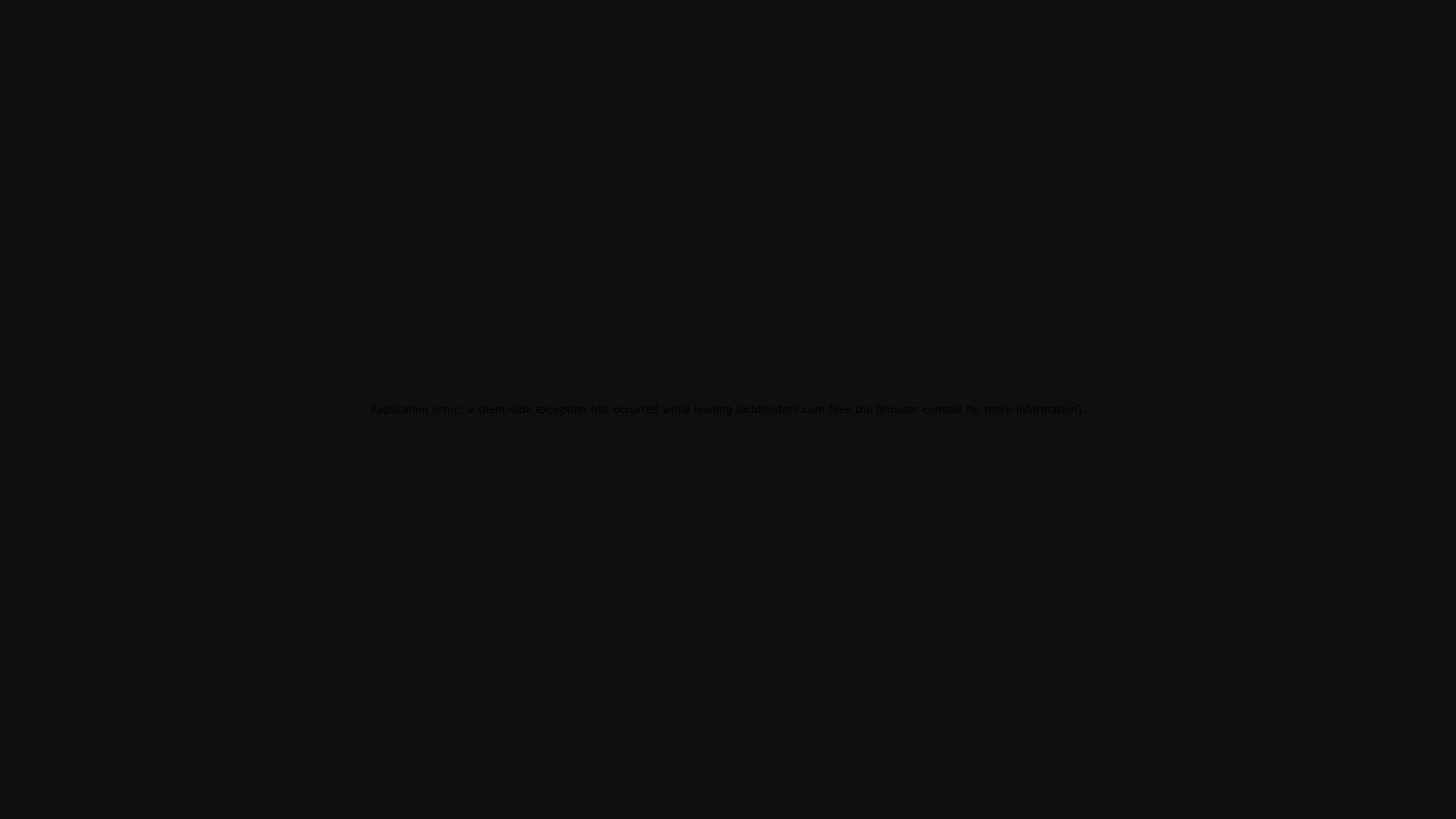 lucid-motors error screenshot