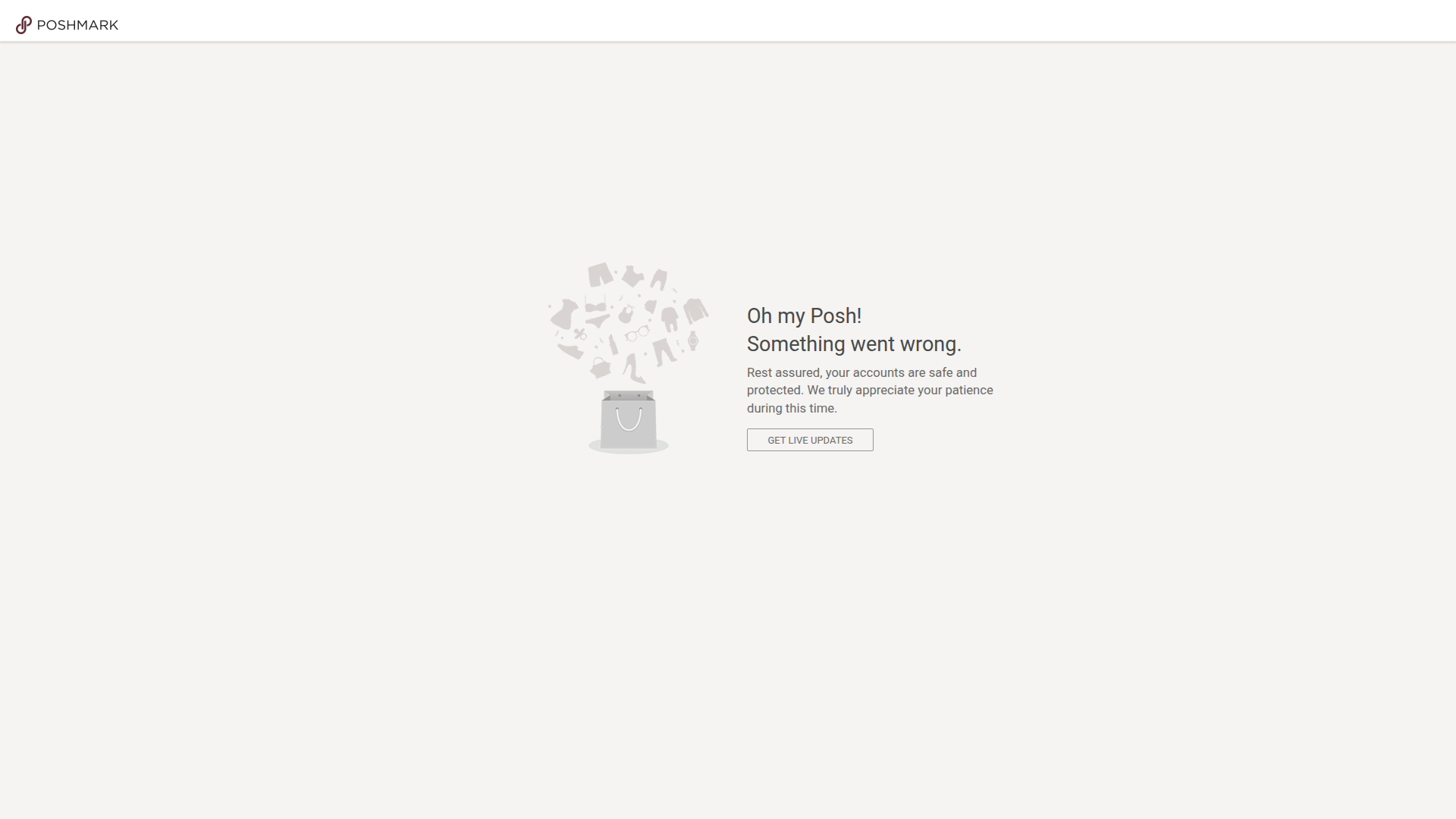 poshmark error screenshot