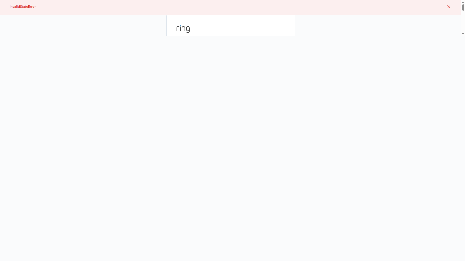 error pattern example from ring