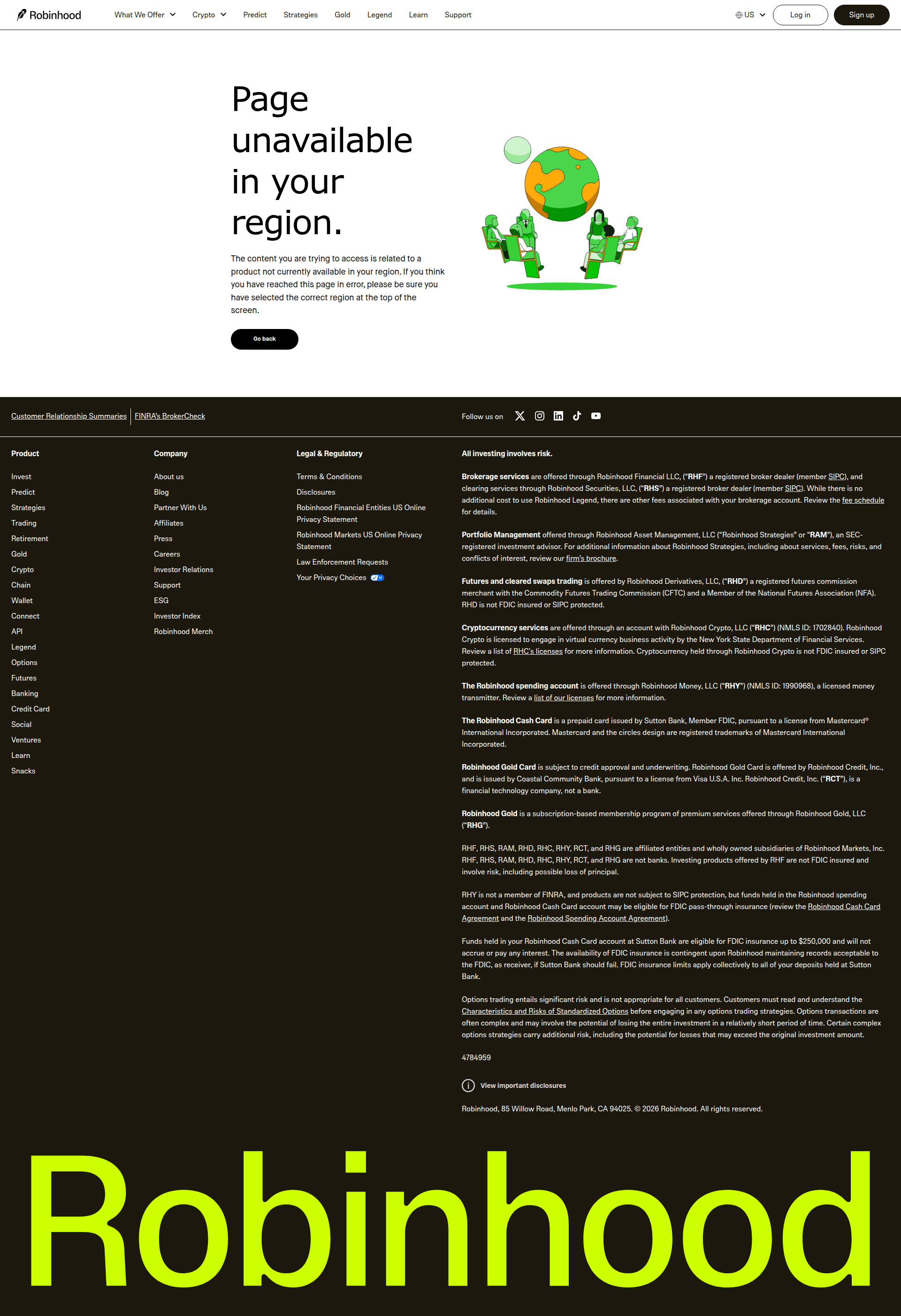 robinhood error screenshot