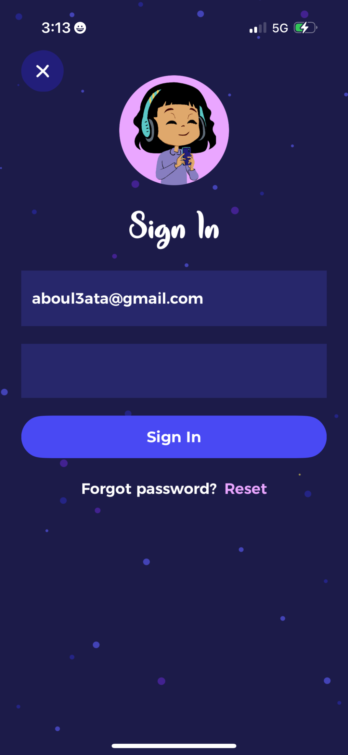 rebel login screenshot