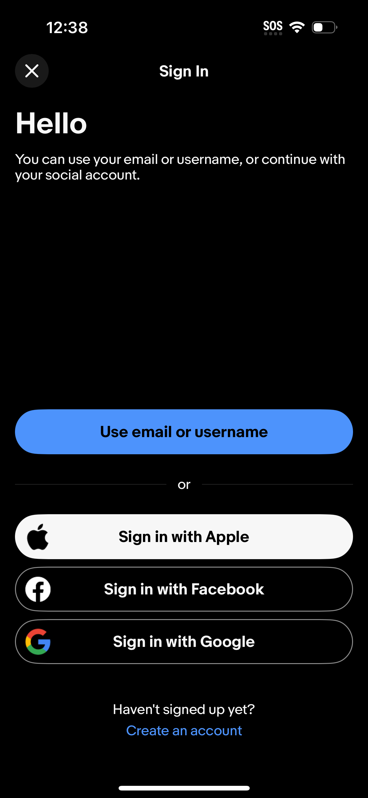 ebay login screenshot