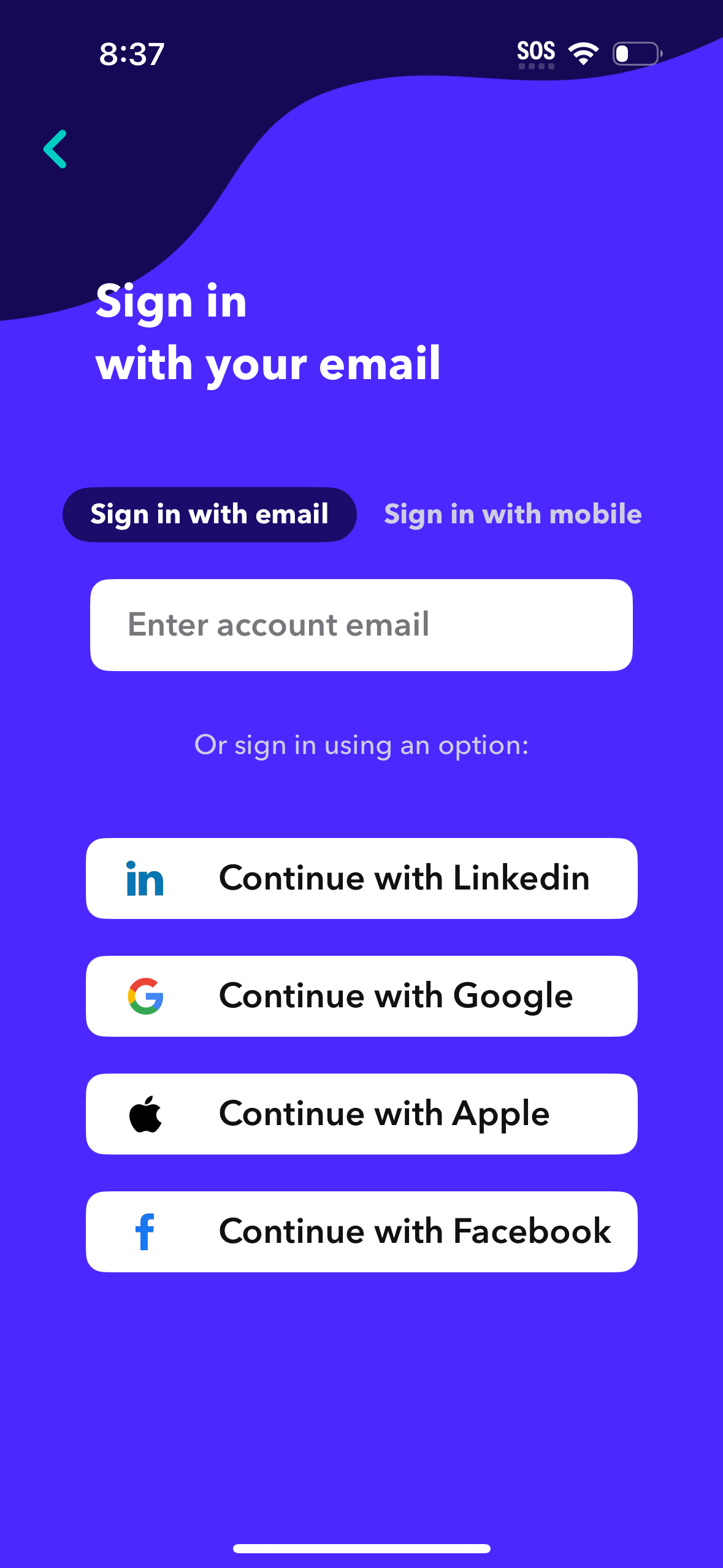 fishbowl login screenshot