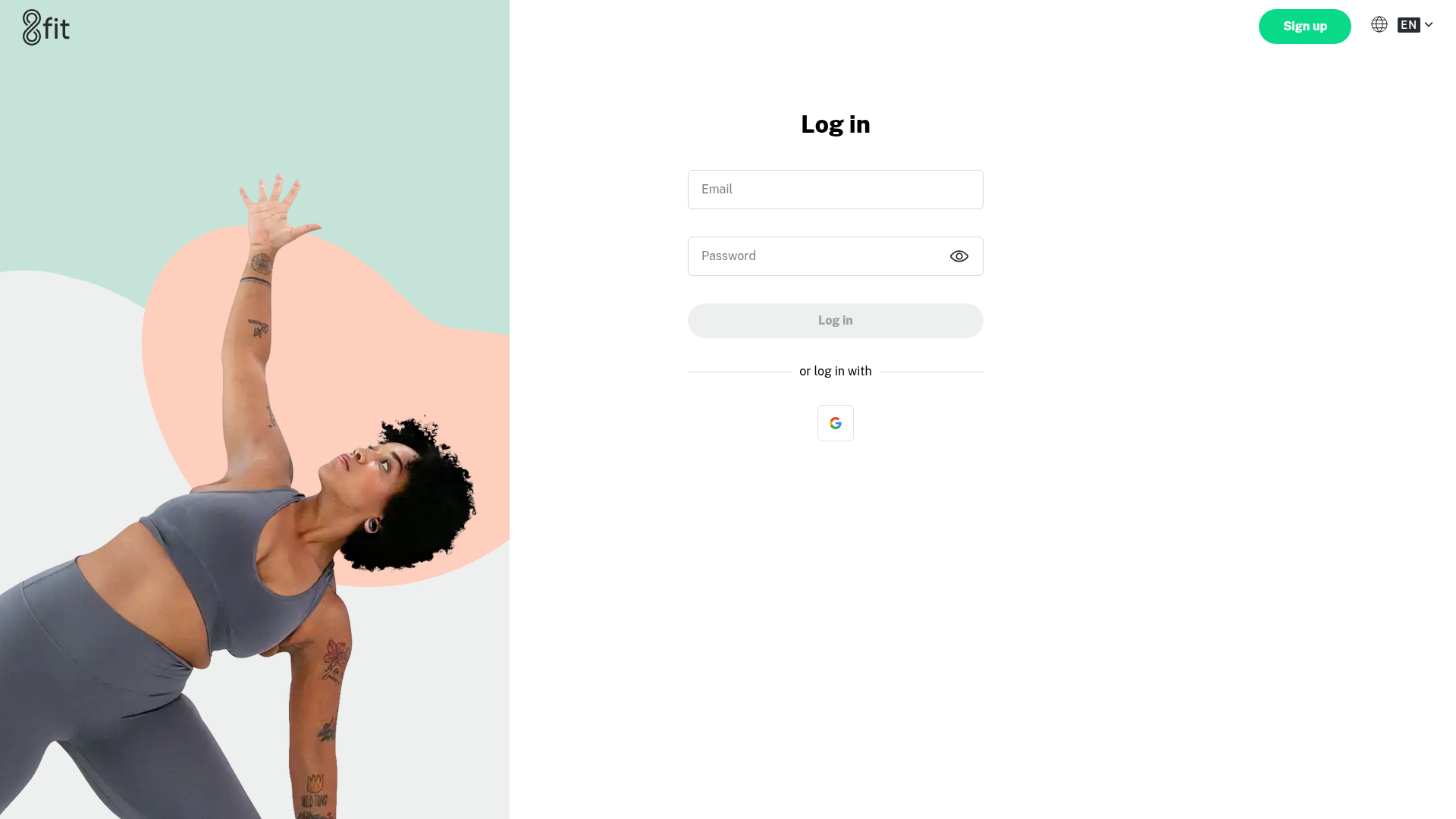 8fit-workouts-meal-planner login screenshot