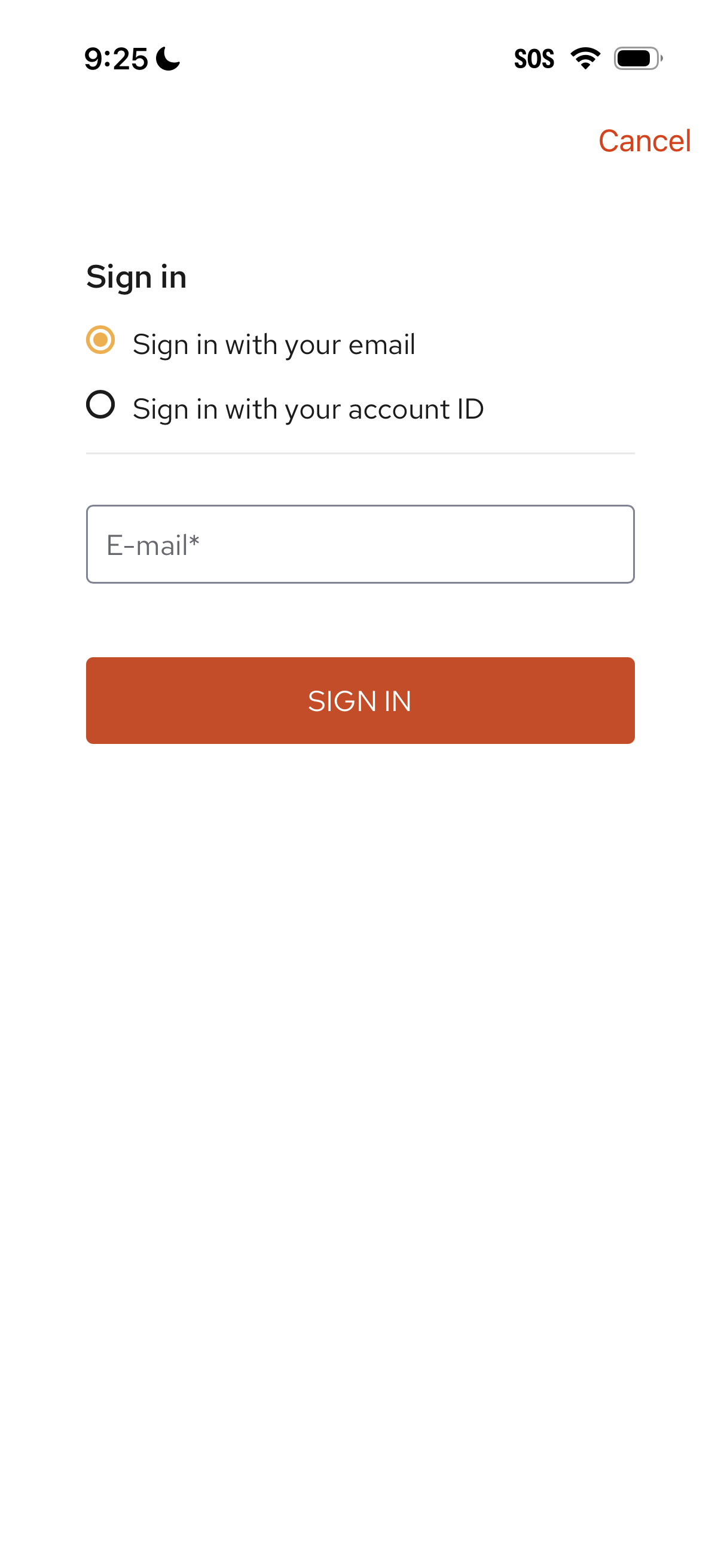 allrecipes login screenshot