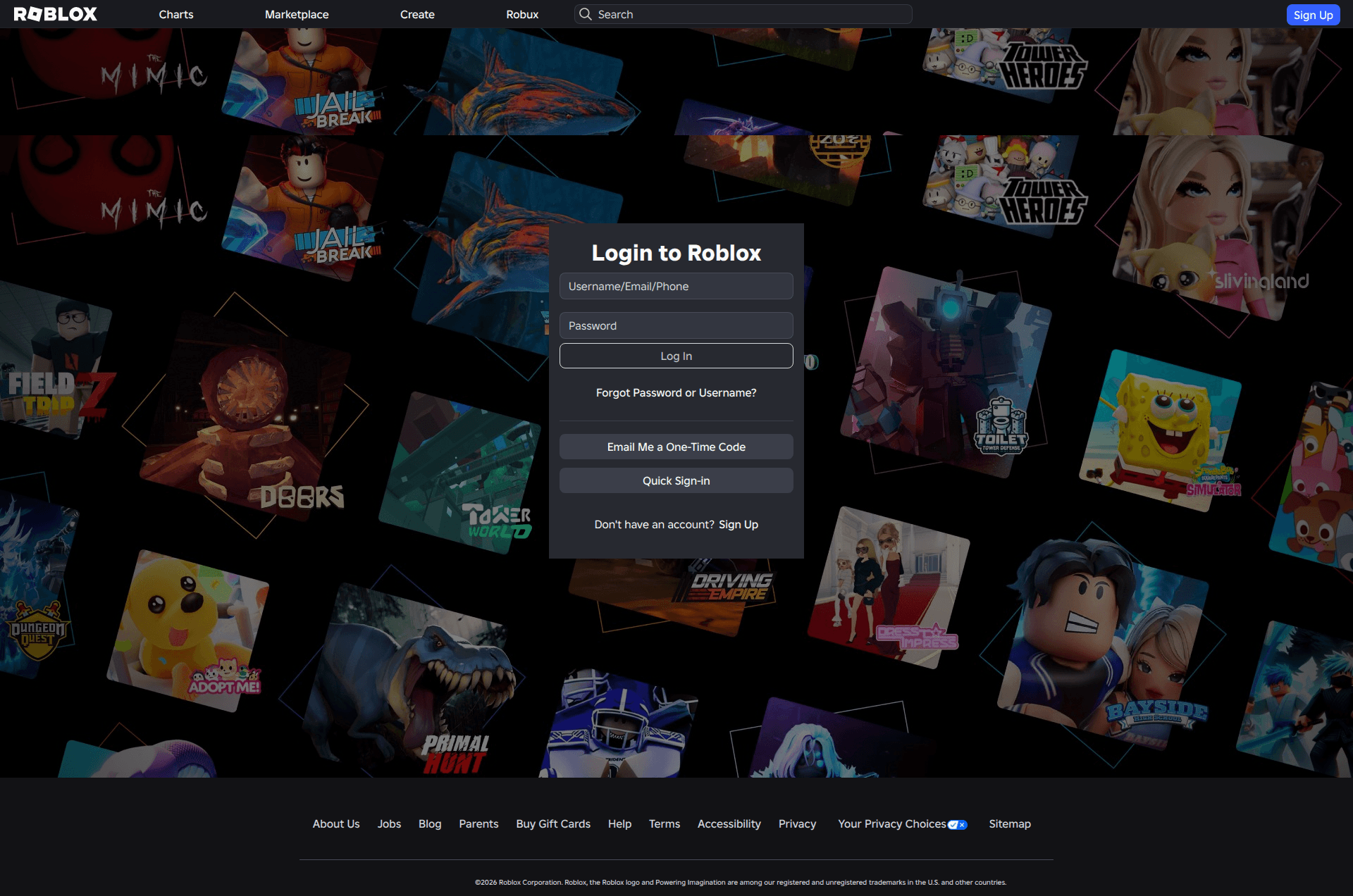 roblox login screenshot
