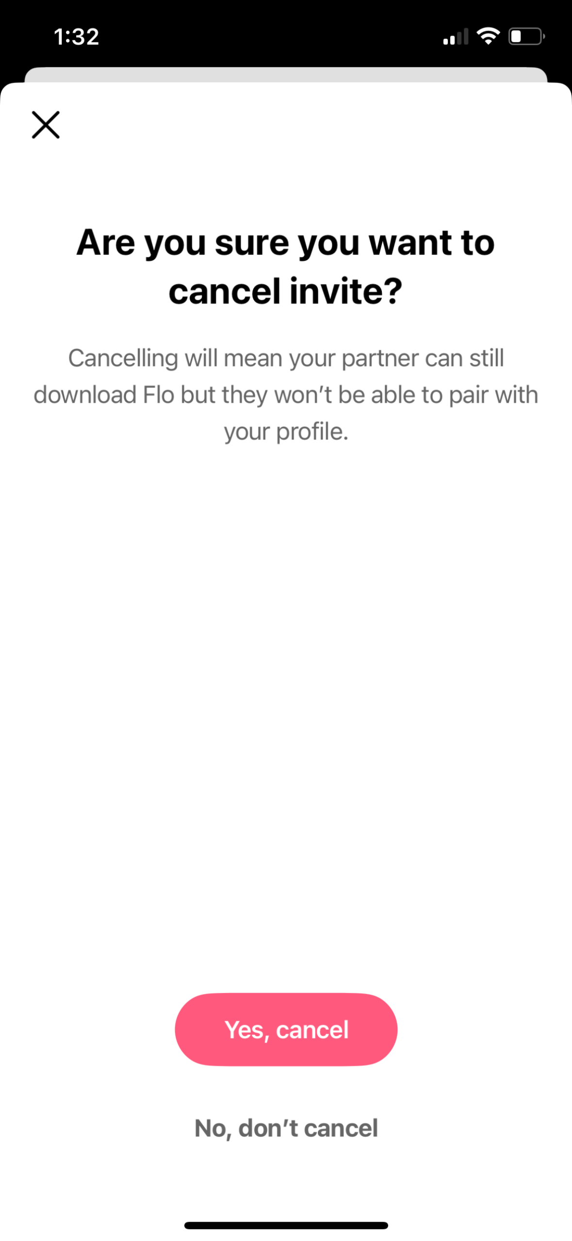 flo modal screenshot