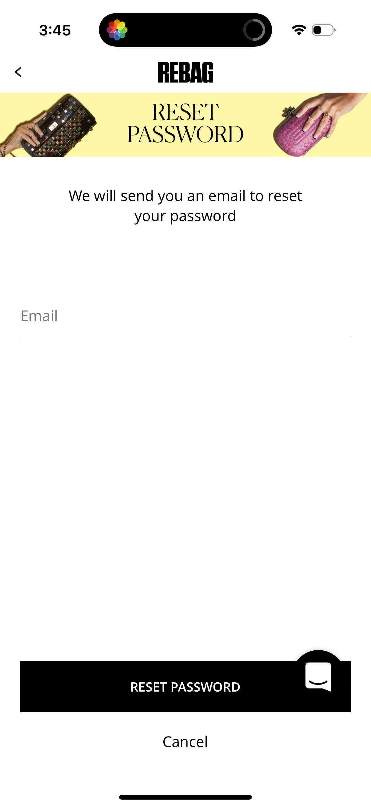 rebag modal screenshot