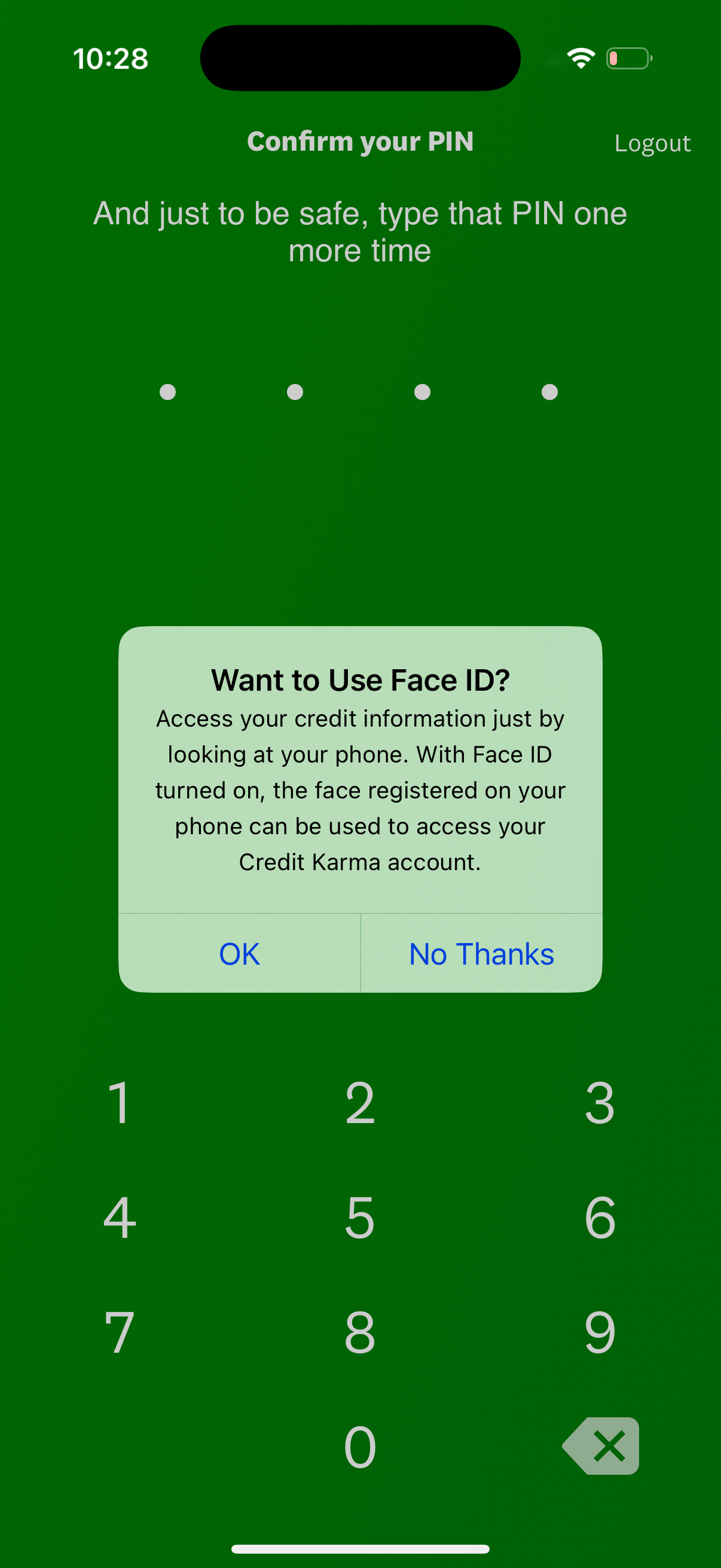 credit-karma modal screenshot