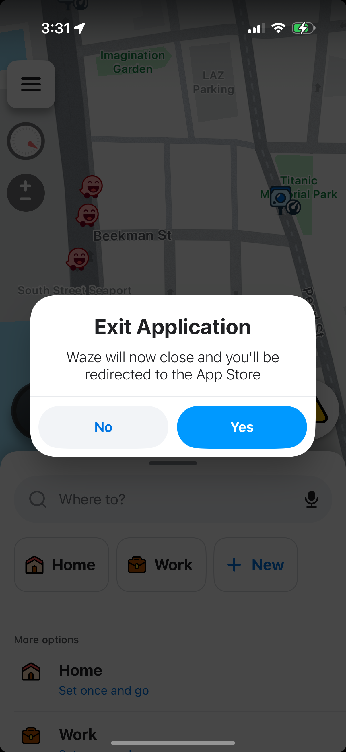 waze modal screenshot