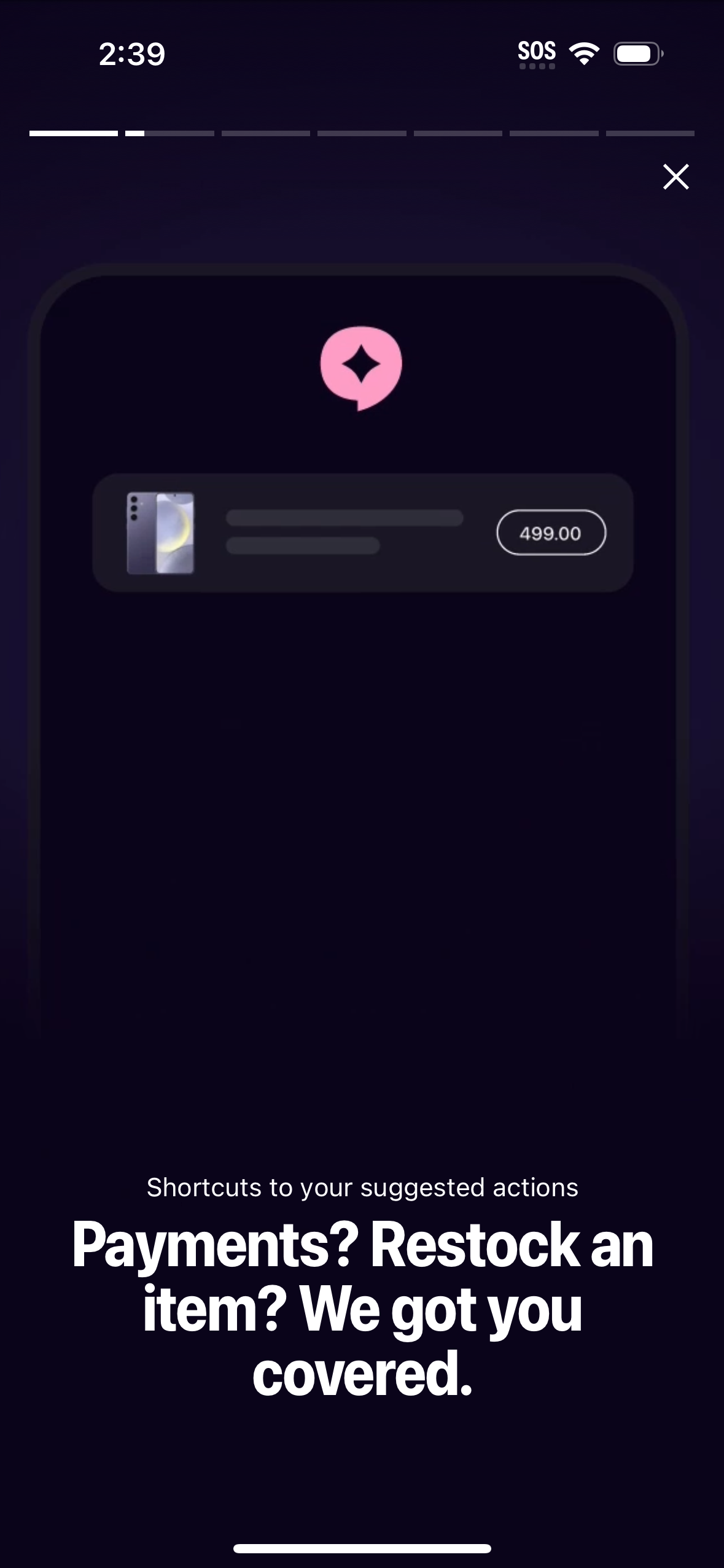 klarna modal screenshot